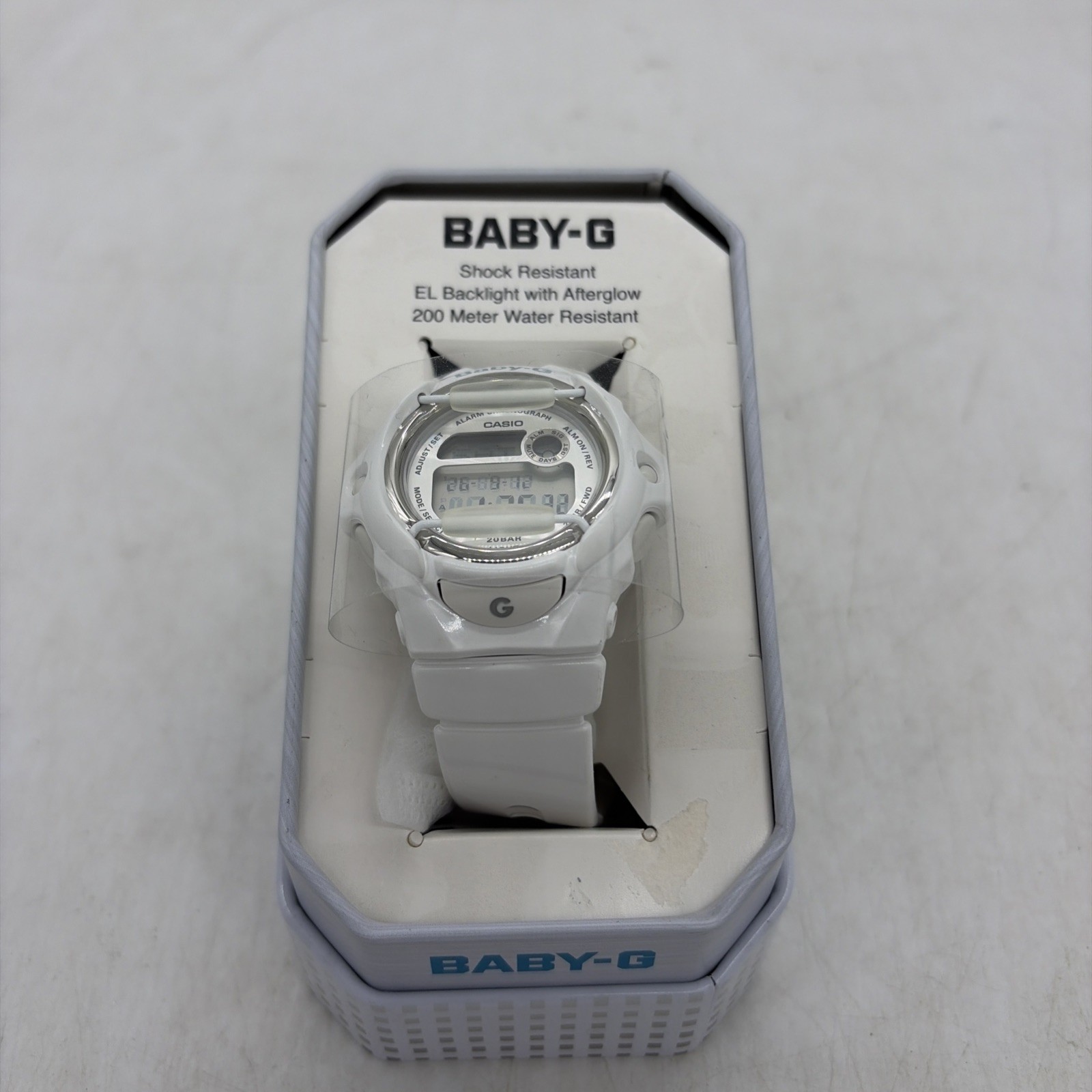Casio Women\'s Watch Baby-G World Timer White 200 Meter Water Resistance NIB Casio Women\'s Watch Baby-G World Timer White 200 Meter Water Resistance NIB