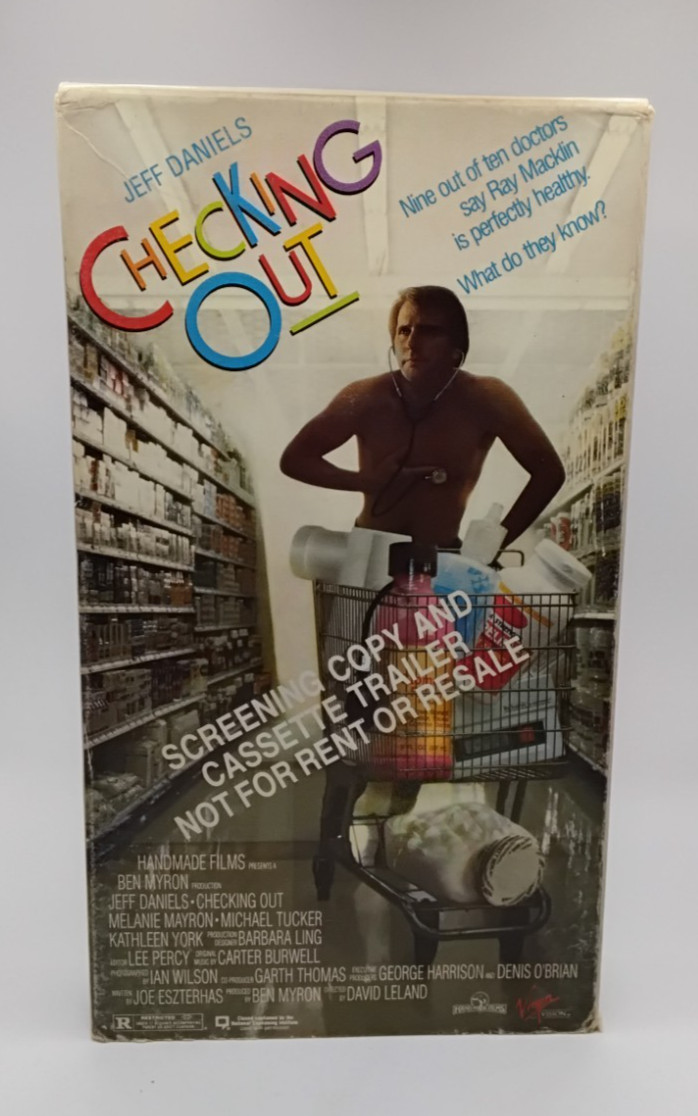 Checking Out (VHS 1989) PROMO Jeff Daniel\'s DEMO SCREENER Checking Out (VHS 1989) PROMO Jeff Daniel\'s DEMO SCREENER