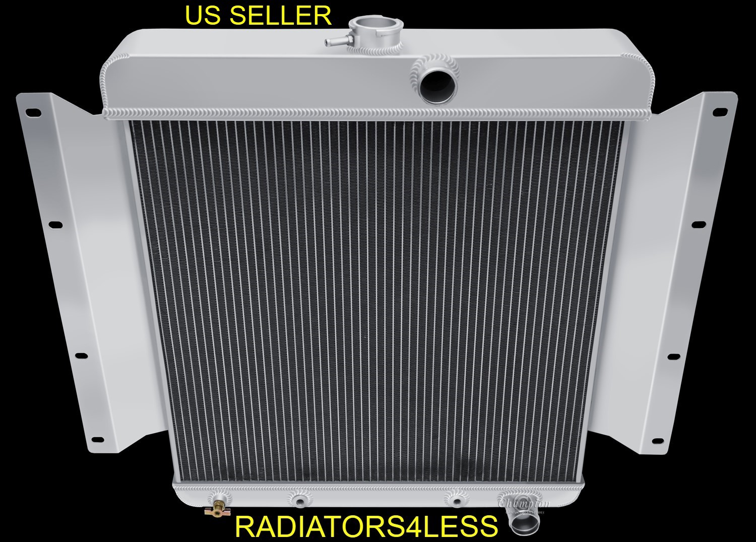 CHAMPION 3 ROW ALUMINUM RADIATOR 1961-1969 DODGE D100 SERIES PICKUP TRUCK 6CYL