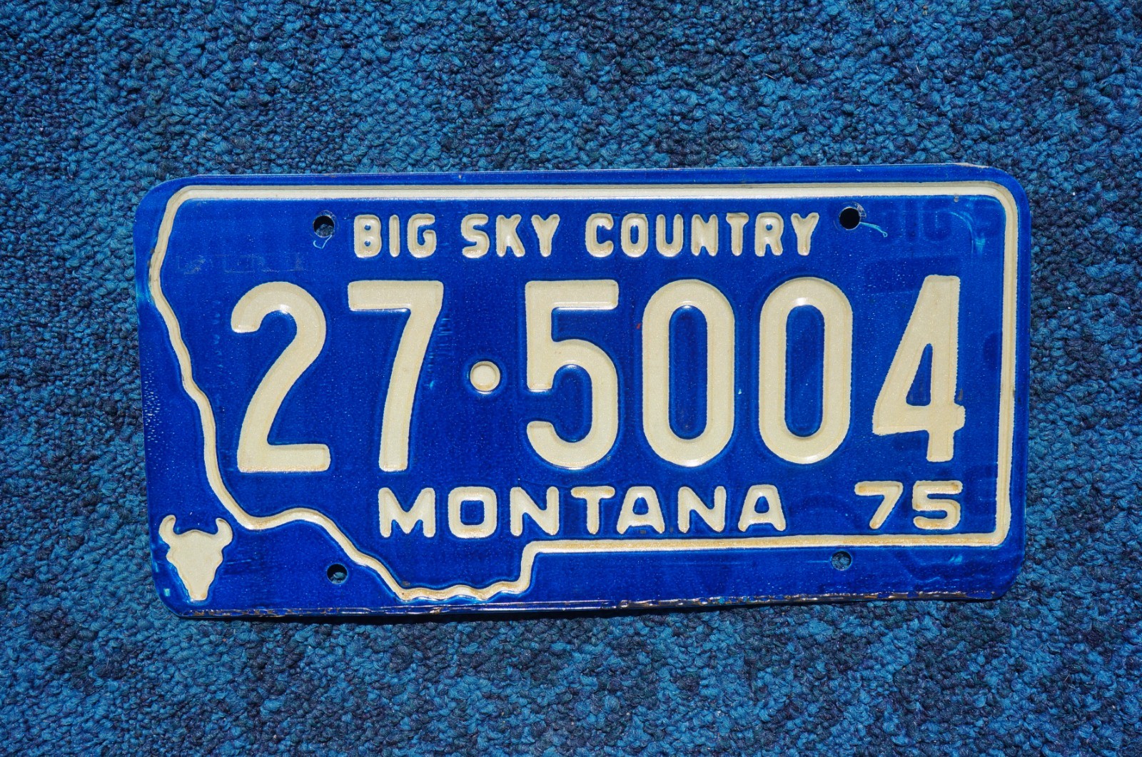 1975 RICHLAND County MONTANA License Plate 1975 RICHLAND County MONTANA License Plate
