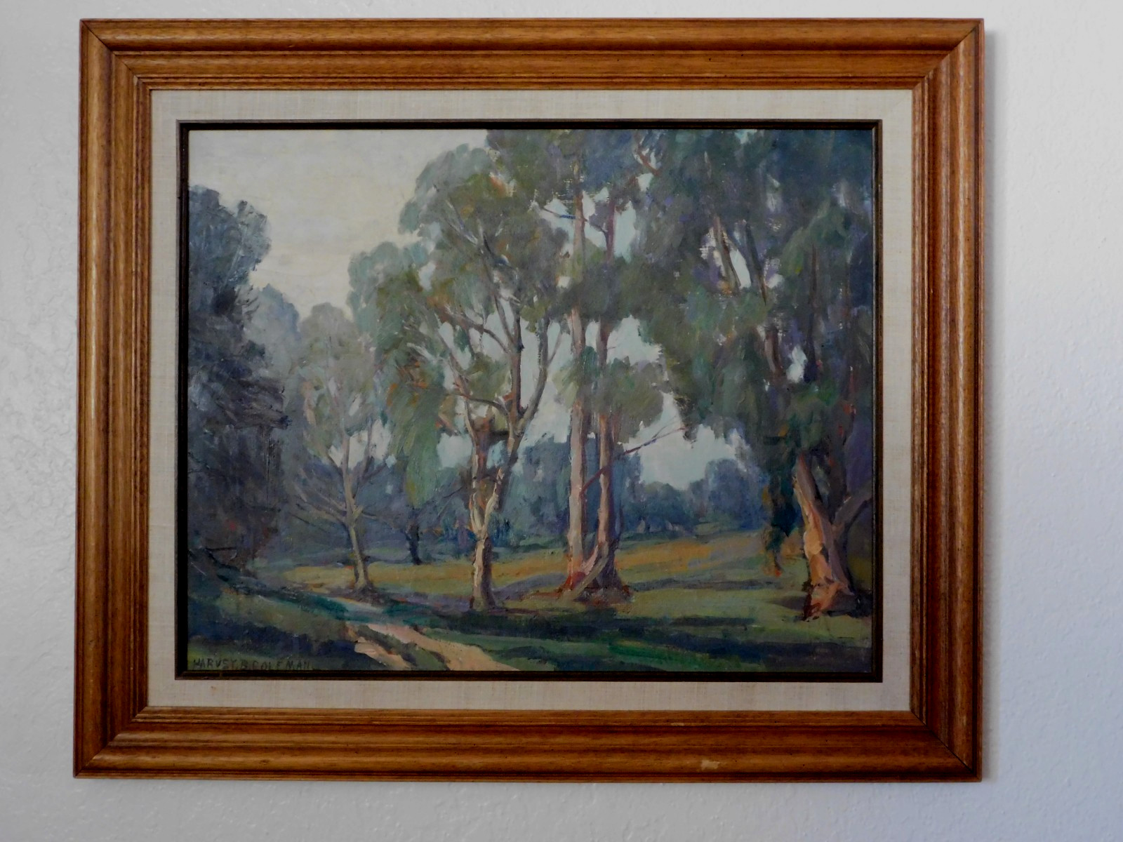 HARVEY B. COLEMAN (1884-1959) California Plein-Aire Impressionist Landscape, O/B