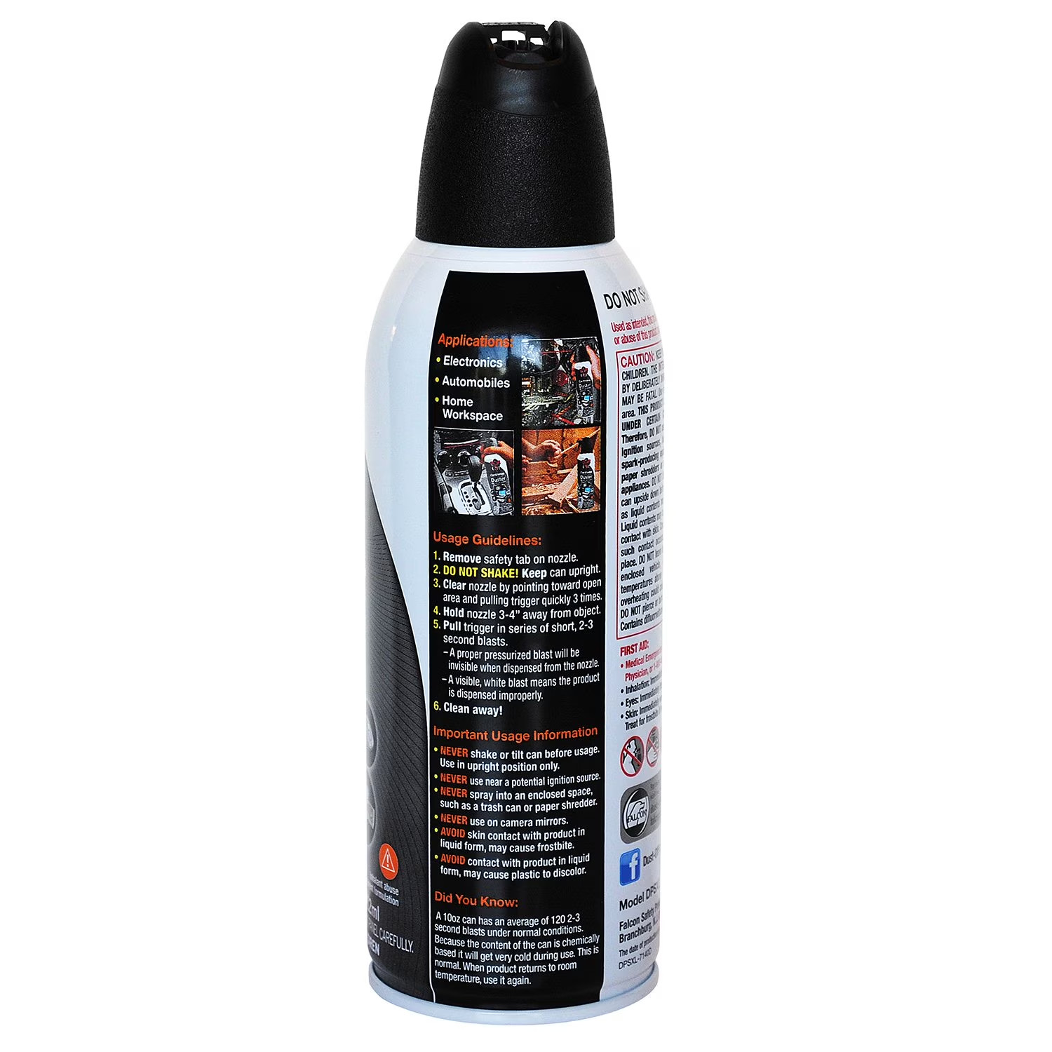 Falcon Dust-Off Electronics Compressed Gas Duster, 10oz - 4 Pack Falcon Dust-Off Electronics Compressed Gas Duster, 10oz - 4 Pack