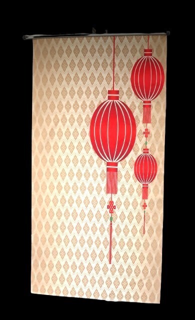 VTG Ambesonne Asian Tapestry Oriental Folk Baroque Pattern Wall Art VTG Ambesonne Asian Tapestry Oriental Folk Baroque Pattern Wall Art