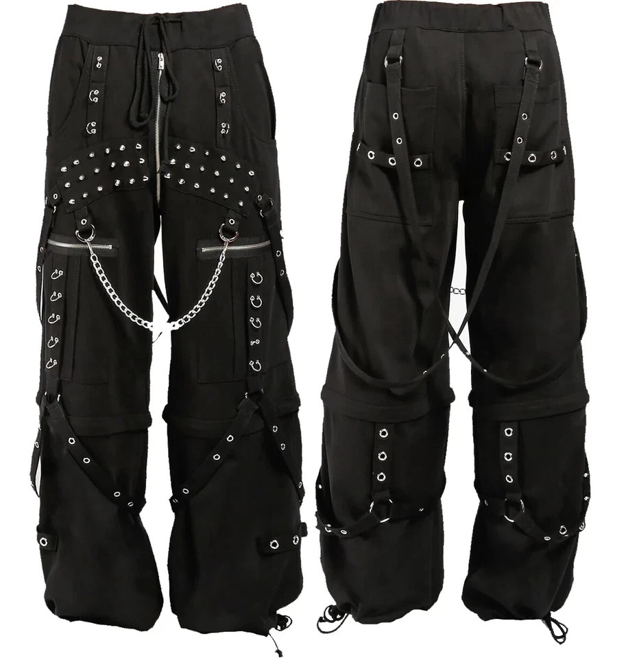 Men's Gothic Trip Pant Bondage Cyber Trip Pant Chain Techno Rock Punk Shorts/USA Men's Gothic Trip Pant Bondage Cyber Trip Pant Chain Techno Rock Punk Shorts/USA