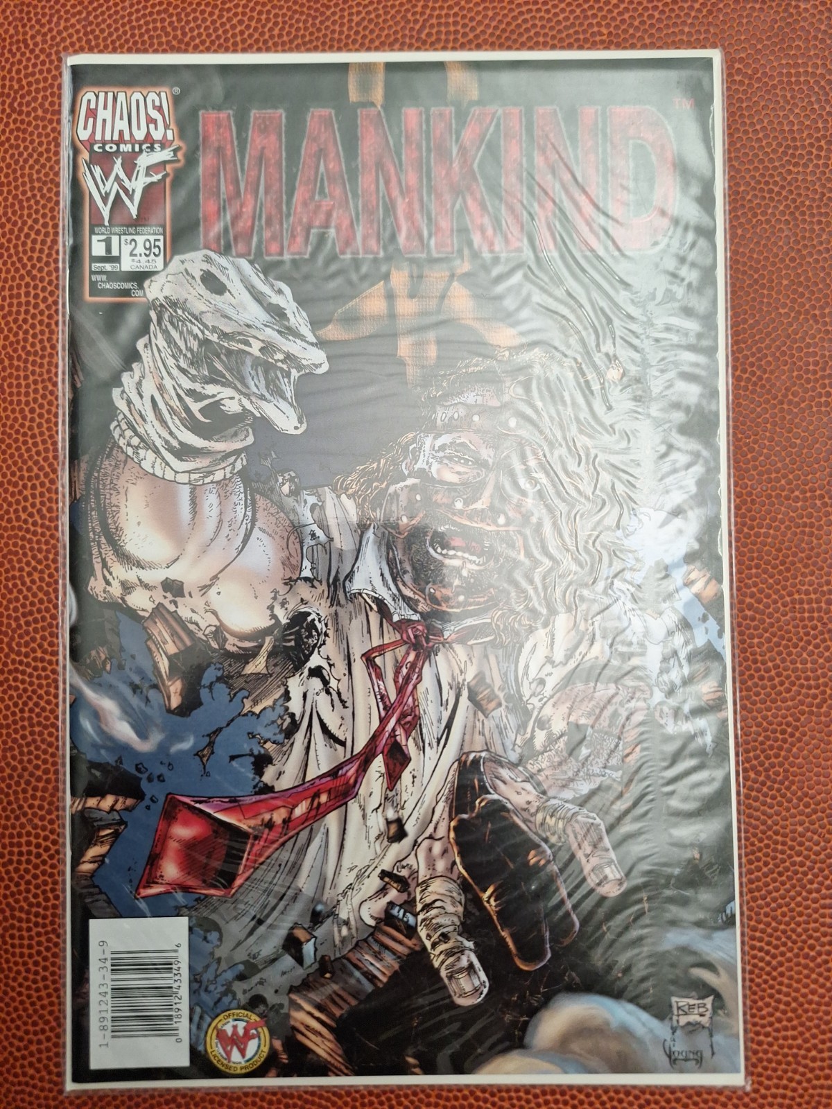 MANKIND 1 (1999, CHAOS COMICS) Wcw Jcw Icp Strangle Mania Ecw Aew Wwe Wwf 