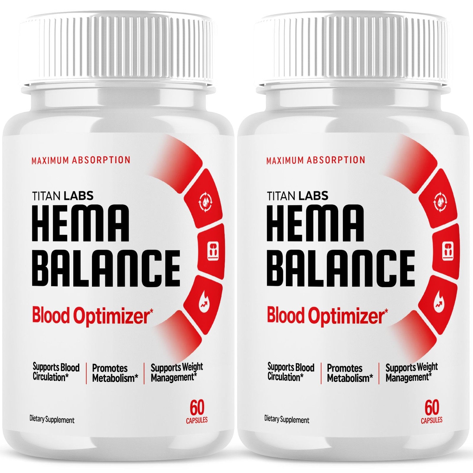 Hema Balance Advanced Blood Health Support Supplement HemaBalance 120 Capsules