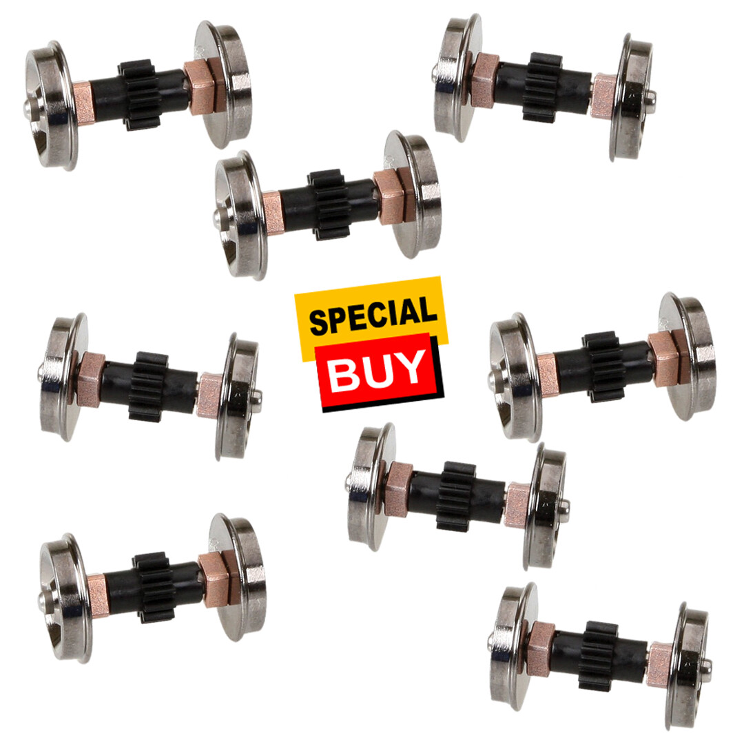 Walthers Proto Replacement Geared Driver Assembly Diesel Wheelset (8) HO Scale
