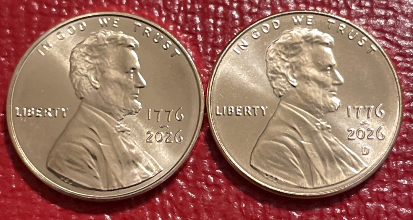 2026 P and D SemiQ Dual Date Uncirculated Cent / Penny Ready To Ship