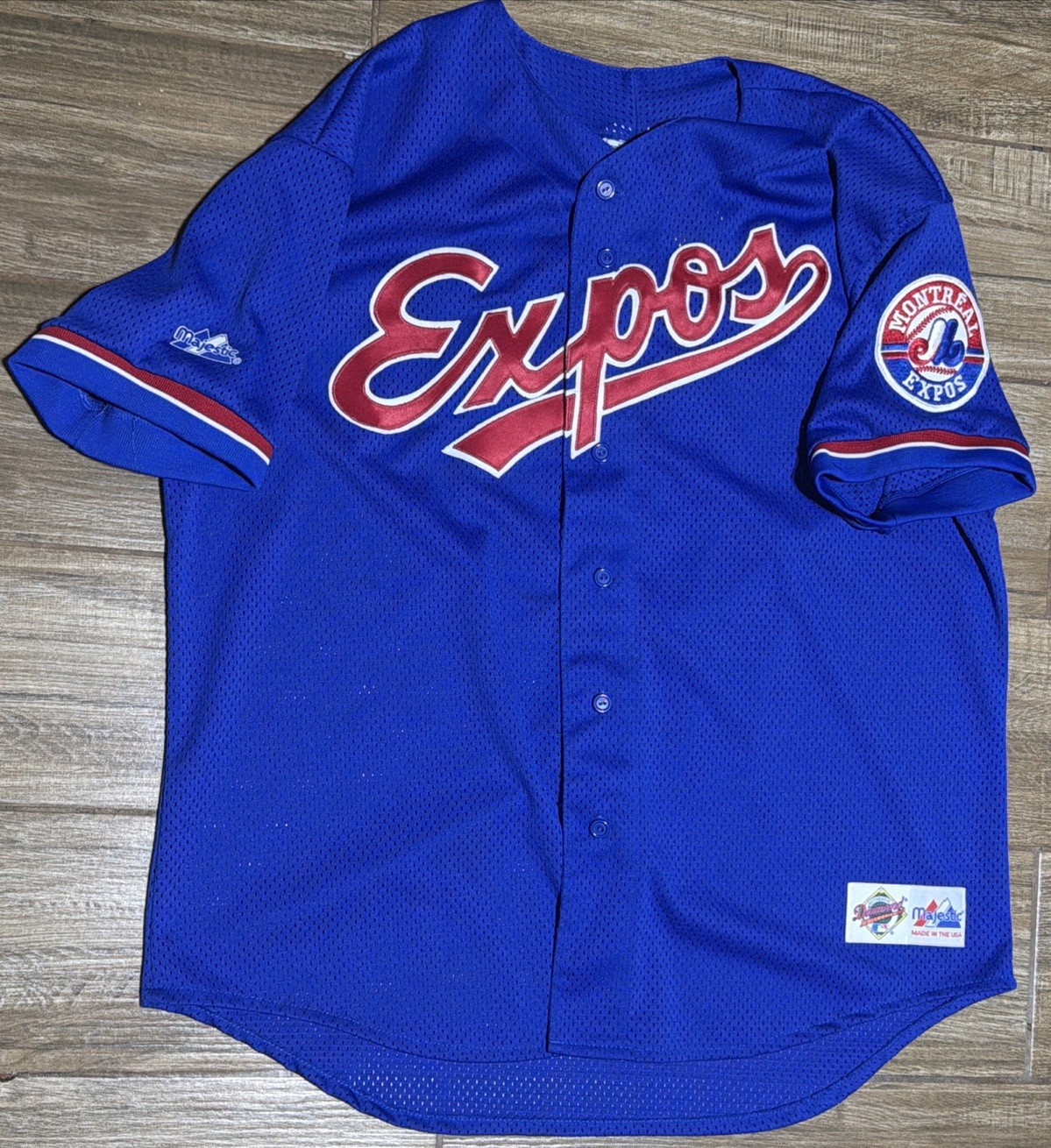 Vintage Montreal Expos Authentic Diamond Collection Majestic Blue Jersey Size XL Vintage Montreal Expos Authentic Diamond Collection Majestic Blue Jersey Size XL