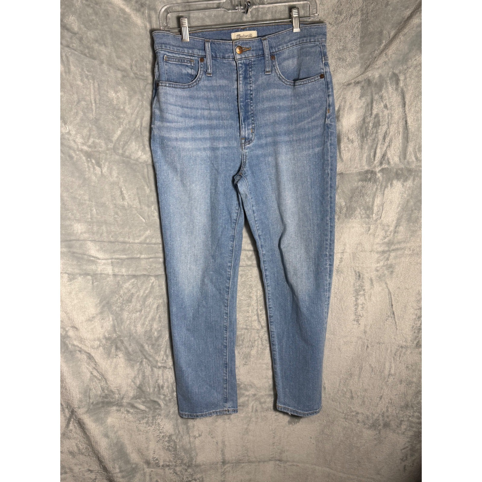 Madewell Classic Straight Jean straight Leg Jeans Light Wash Denim Size 30