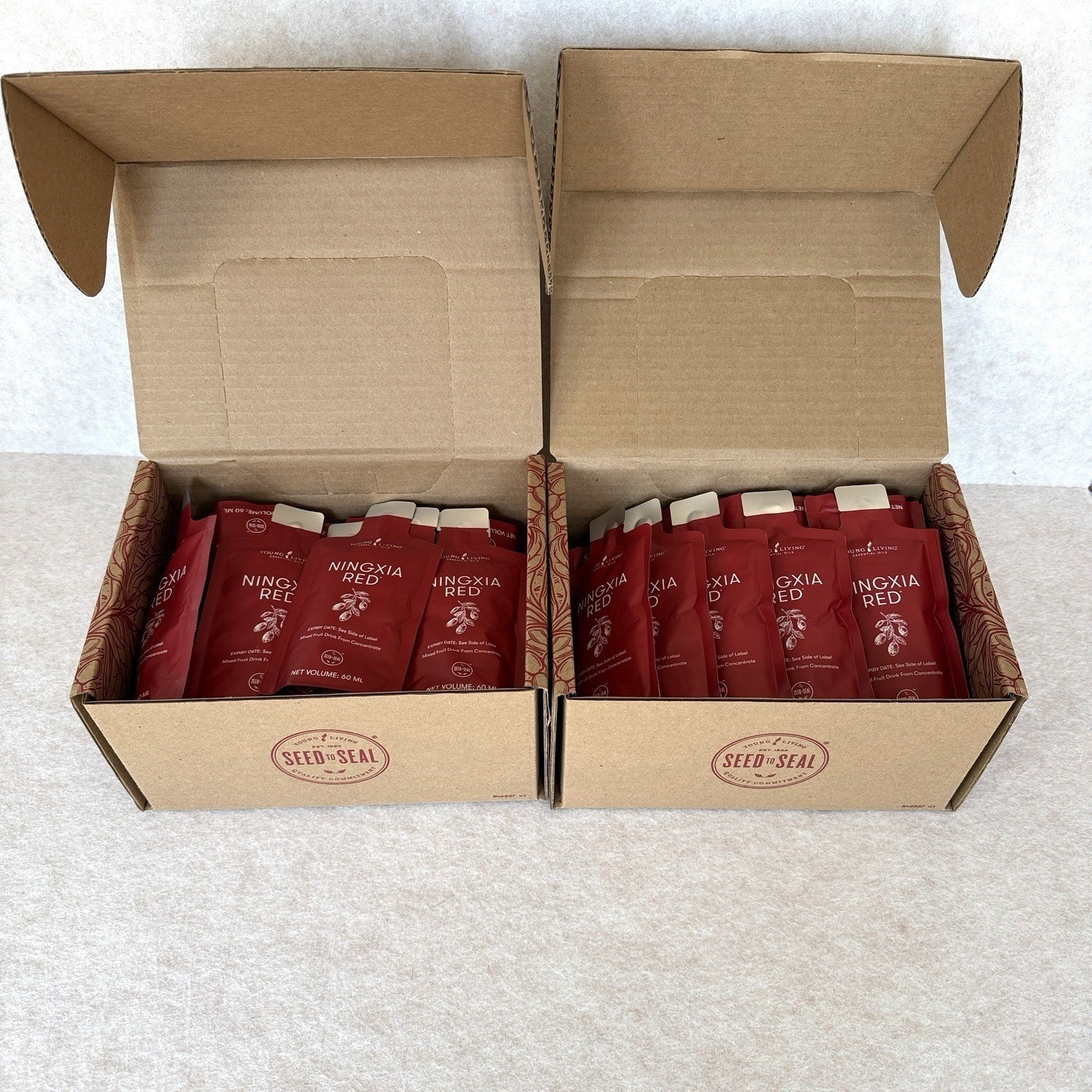 Young Living NingXia Red 2oz Singles 60 Pack 2 Months Supply NEW 4/28 Young Living NingXia Red 2oz Singles 60 Pack 2 Months Supply NEW 4/28