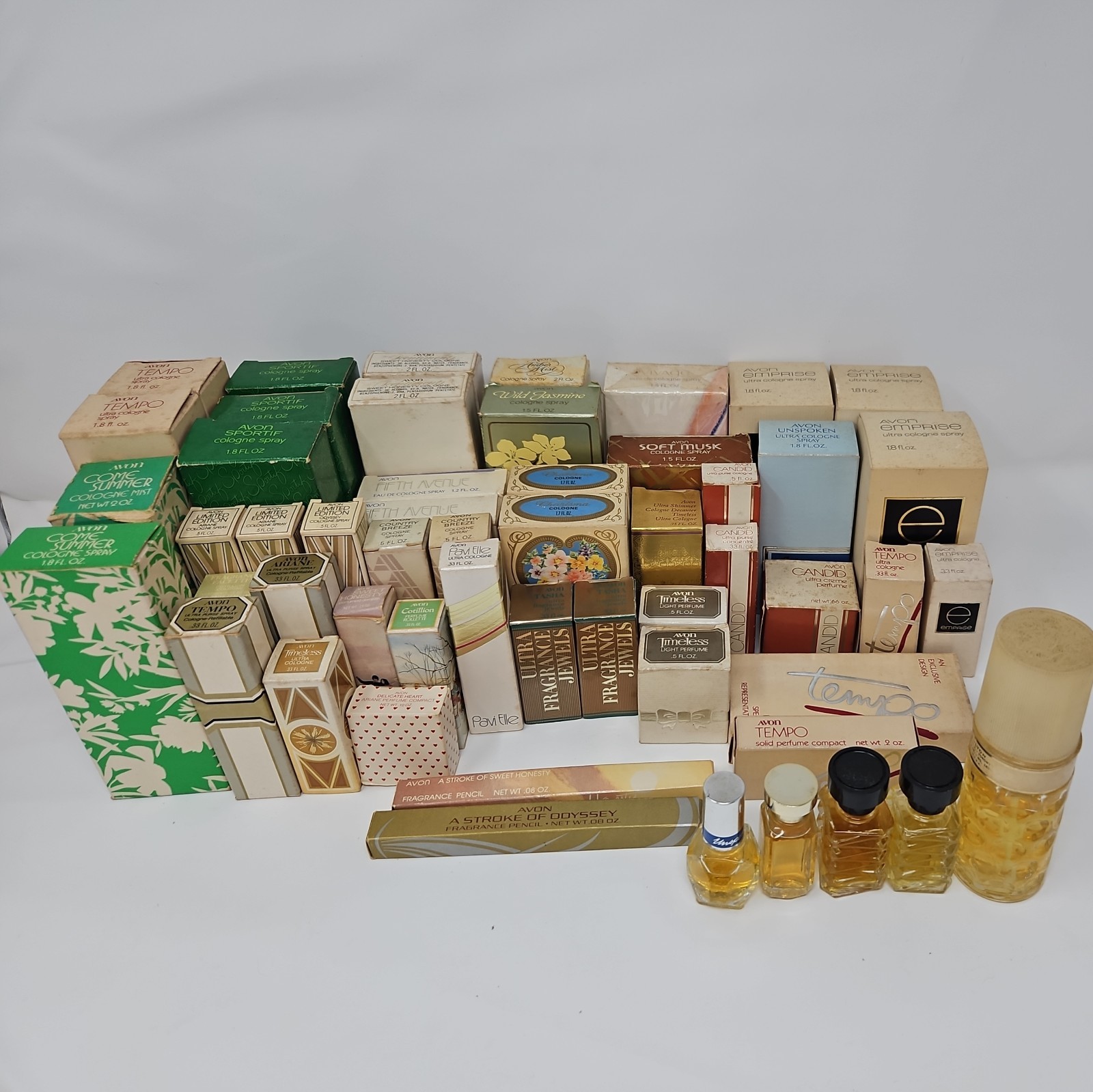 HUGE LOT of Vintage Avon Full Perfume/Cologne w/ Original Boxes - NOS 1970s&80s HUGE LOT of Vintage Avon Full Perfume/Cologne w/ Original Boxes - NOS 1970s&80s