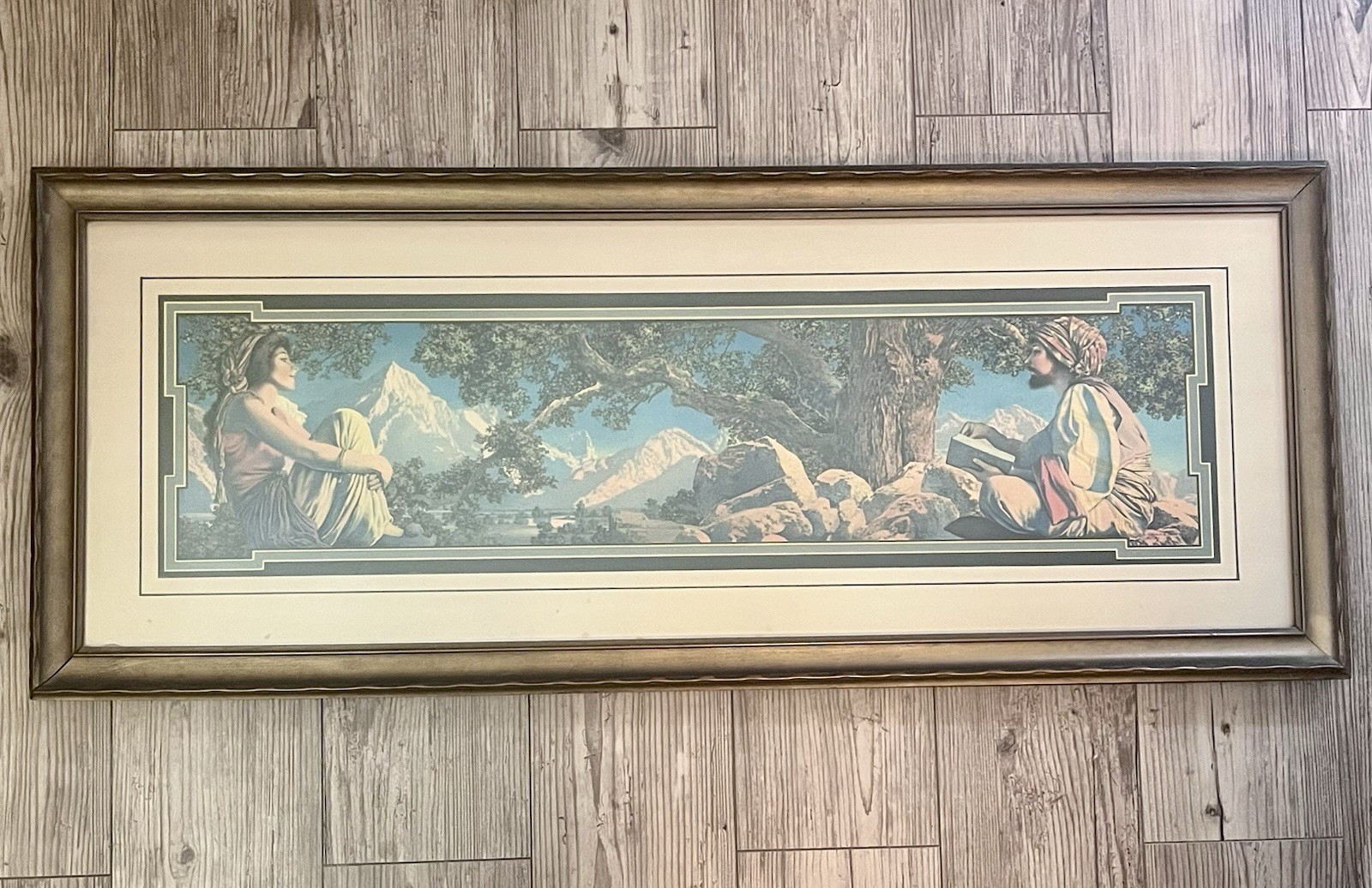 1917 Large Maxfield Parrish THE RUBAIYAT Crane Print EXCELLENT