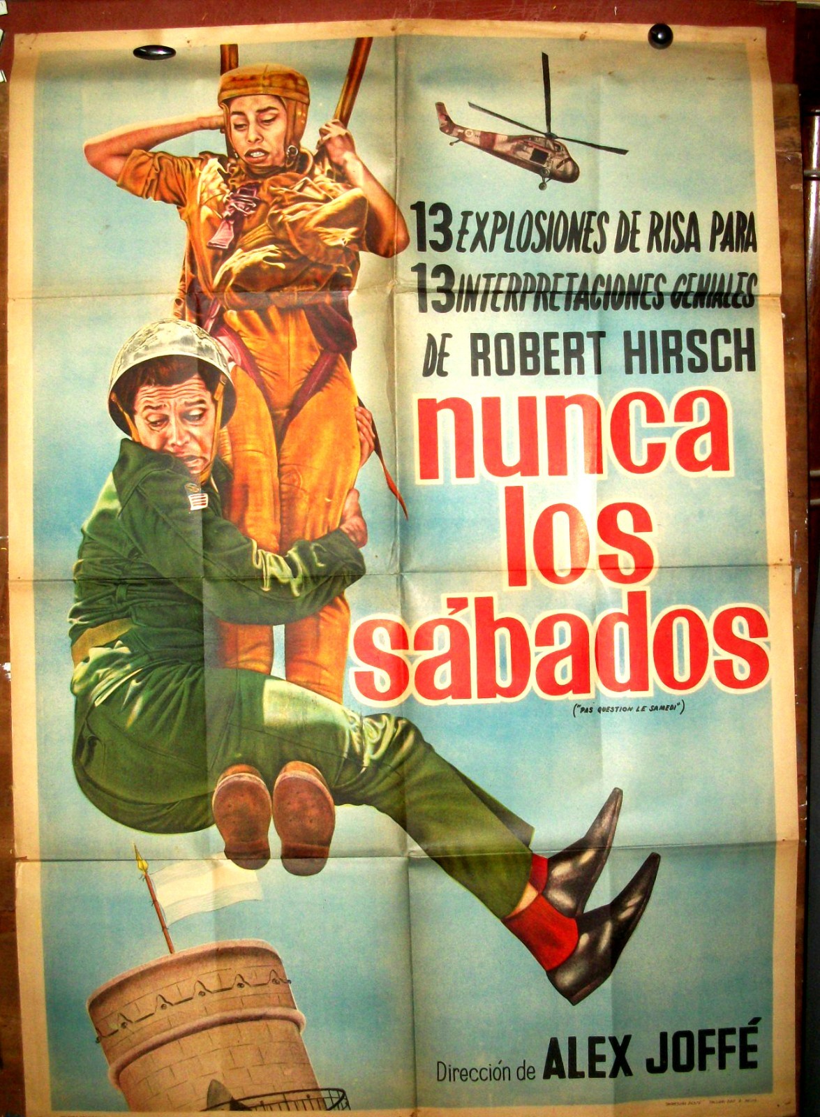 ROBERT HIRSCH  orig1SH movie poster 1965 IMPOSSIBLE ON SATURDAY  ALEX JOFFE