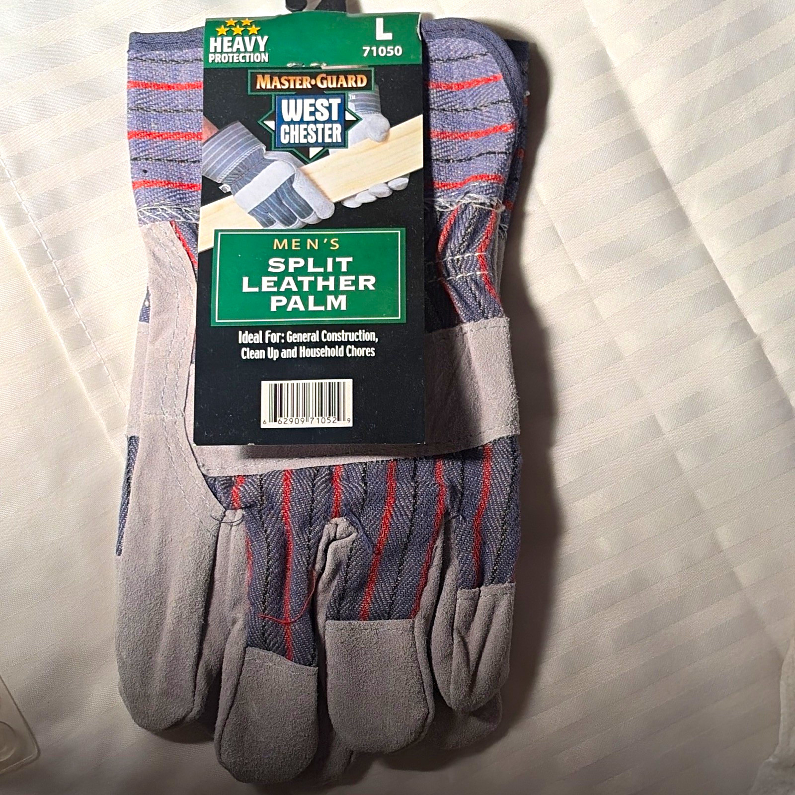 West Chester Master-Guard Men\'s Split Leather Palm Work Gloves Size L 71050 West Chester Master-Guard Men\'s Split Leather Palm Work Gloves Size L 71050