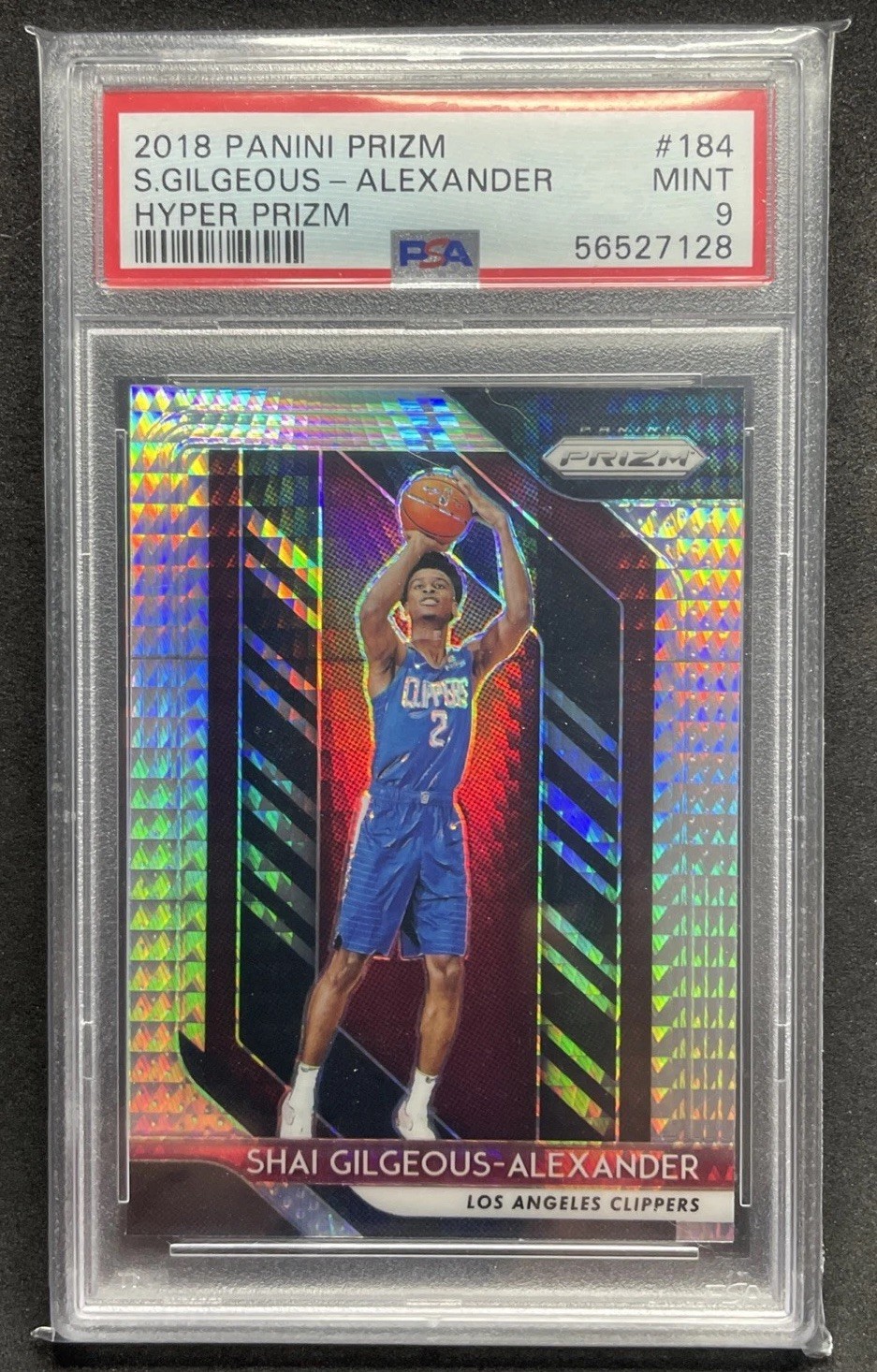 2018-19 Panini Prizm - Shai Gilgeous-Alexander #184 Hyper Prizm (RC) 2018-19 Panini Prizm - Shai Gilgeous-Alexander #184 Hyper Prizm (RC)