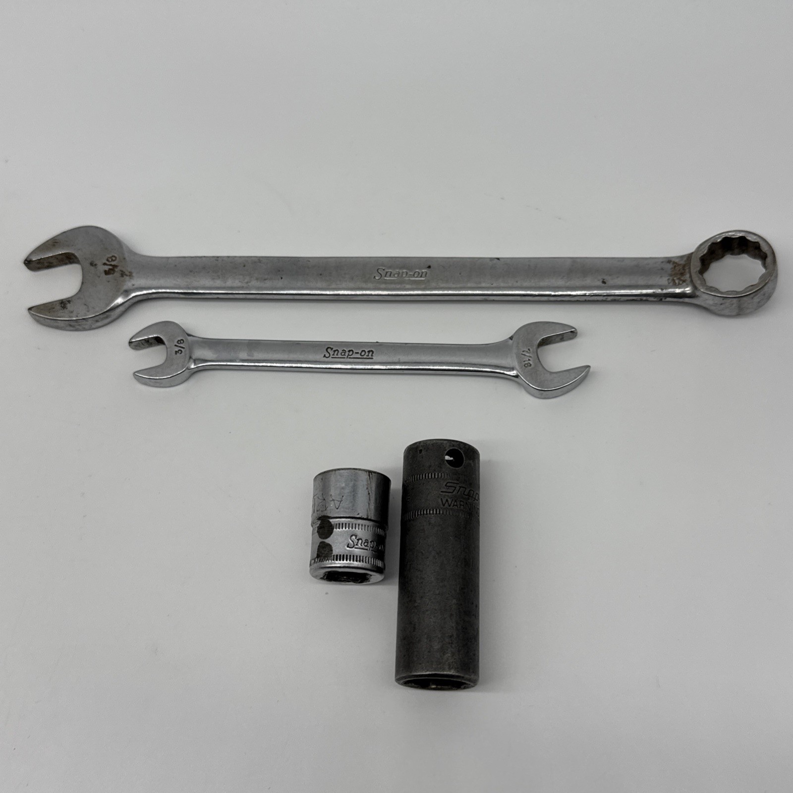 Lot 4 Assorted Snap-On Tools Mixed Lot Sockets & Wrench\'s Lot 4 Assorted Snap-On Tools Mixed Lot Sockets & Wrench\'s