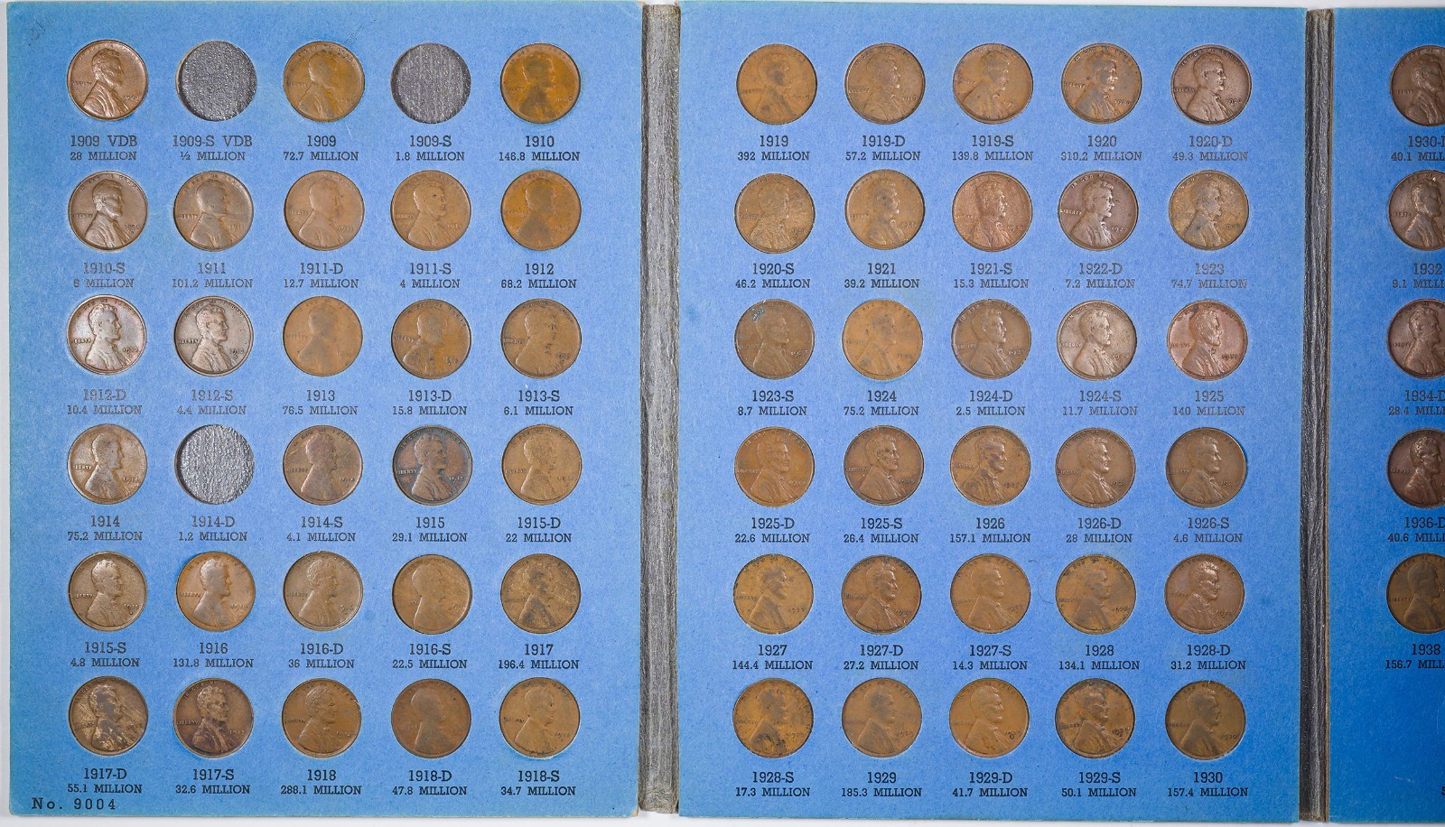 Near Complete 1909-1940 P-D-S Lincoln Cent Set Near Complete 1909-1940 P-D-S Lincoln Cent Set
