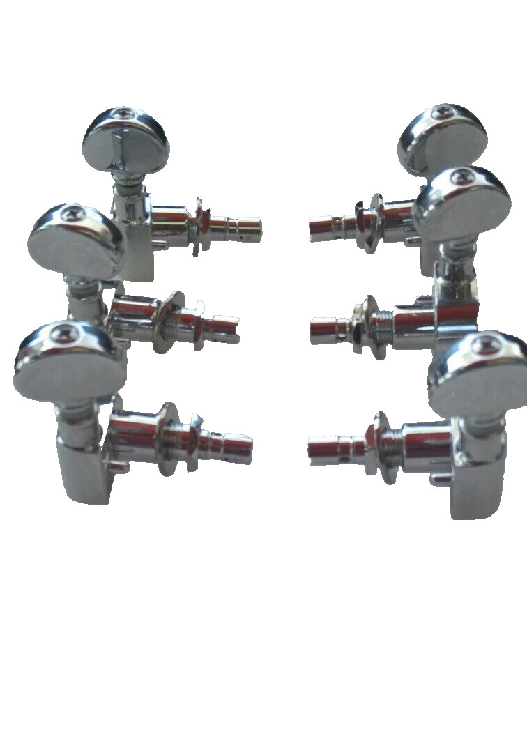 Grover 1-Pin Locking Guitar Tuners 3x3 Set Made in Korea Mid-1990s Vintage Grover 1-Pin Locking Guitar Tuners 3x3 Set Made in Korea Mid-1990s Vintage