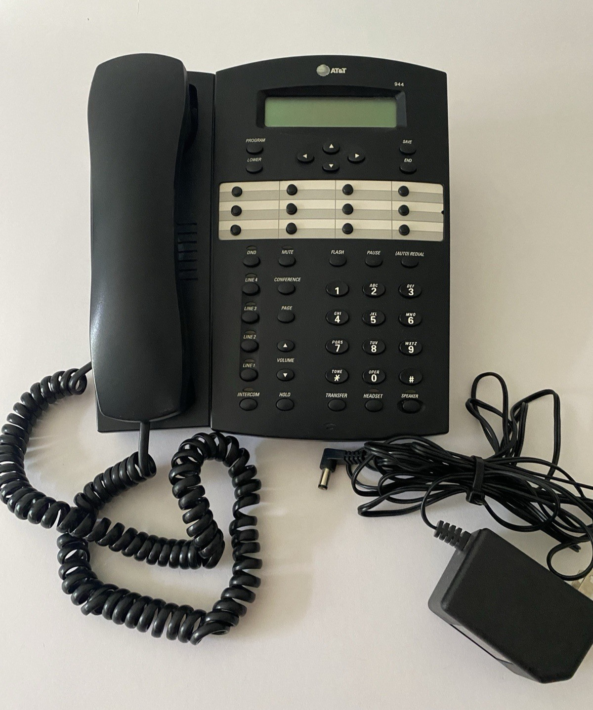 AT&T 944 4-Line Phone Intercom Speakerphone Hands-Free, Expandable AT&T 944 4-Line Phone Intercom Speakerphone Hands-Free, Expandable
