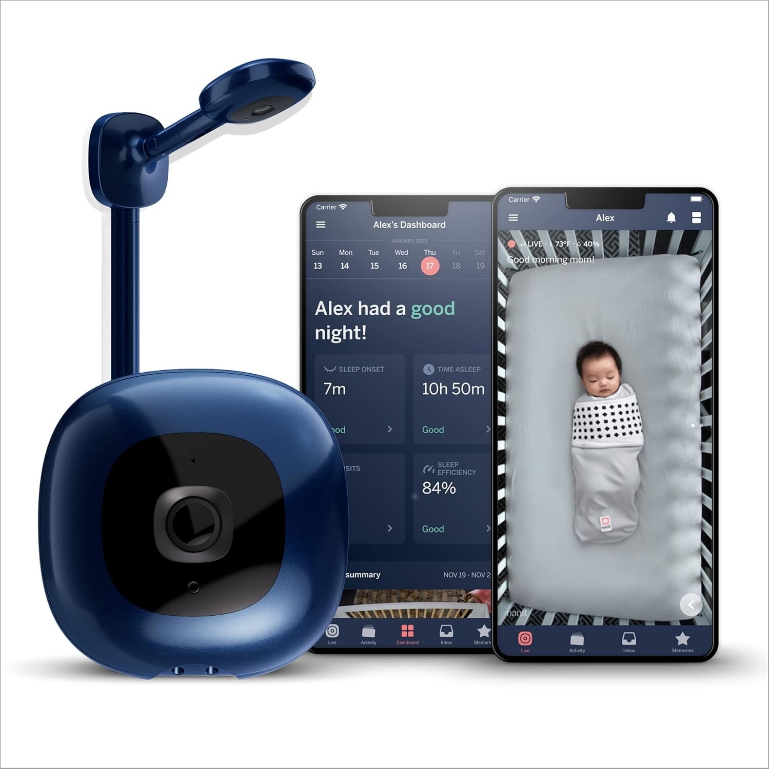Nanit Pro Monitor Smart Baby Monitor & Wall Mount - Navy - BRAND NEW Sealed Nanit Pro Monitor Smart Baby Monitor & Wall Mount - Navy - BRAND NEW Sealed