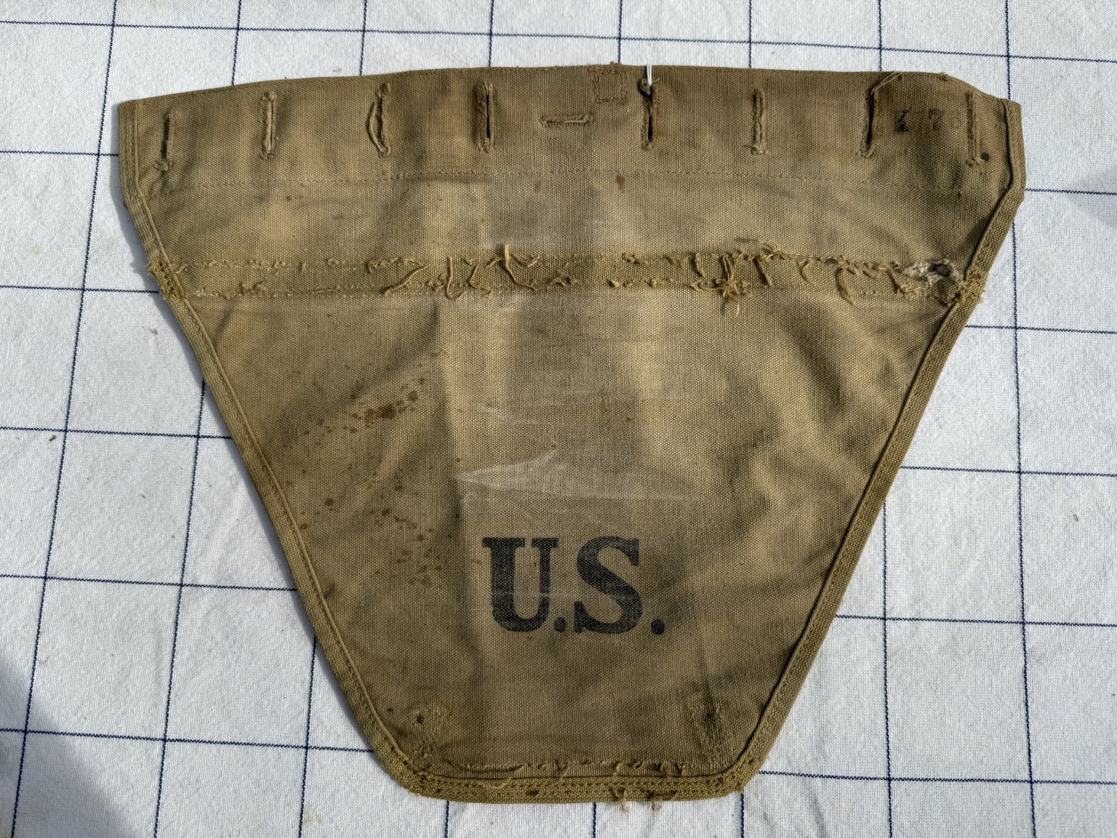 Original WWI WWII US Army M1910 Haversack Pack Tail OD Canvas – Salty