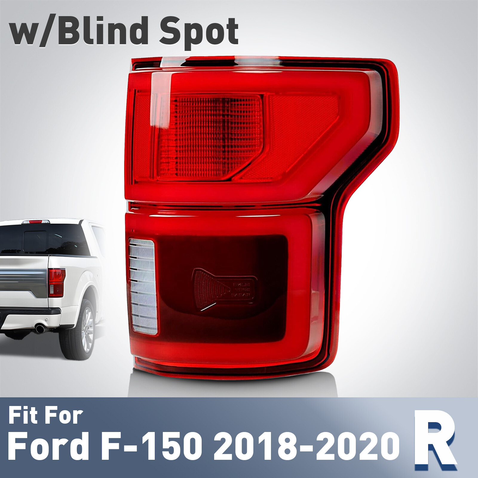 For 2018-2020 Ford F-150 W/BLIS LED Tail Light KL3Z13404B Right Passenger Side For 2018-2020 Ford F-150 W/BLIS LED Tail Light KL3Z13404B Right Passenger Side