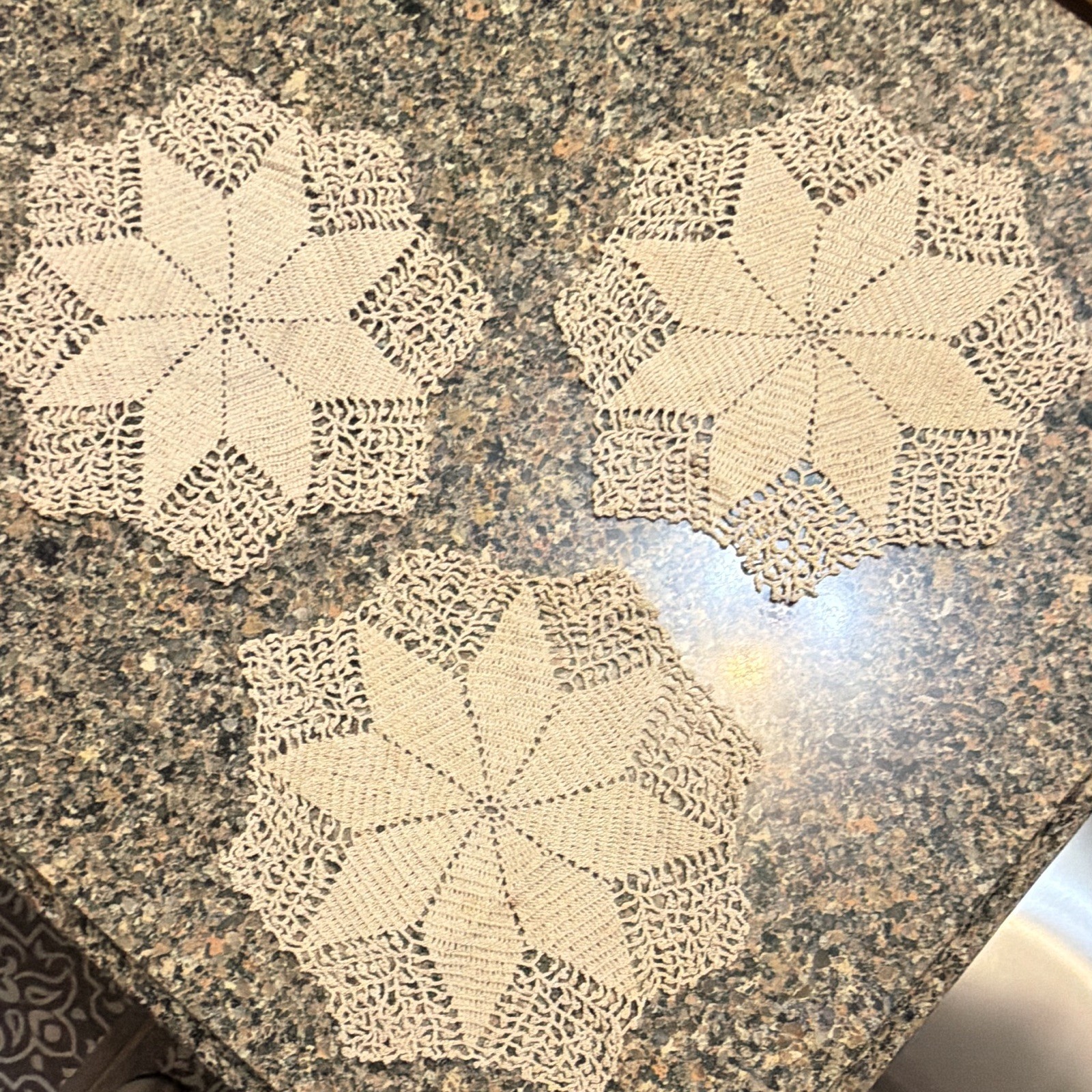 Handmade Vintage Doily Set of 3 Handmade Vintage Doily Set of 3