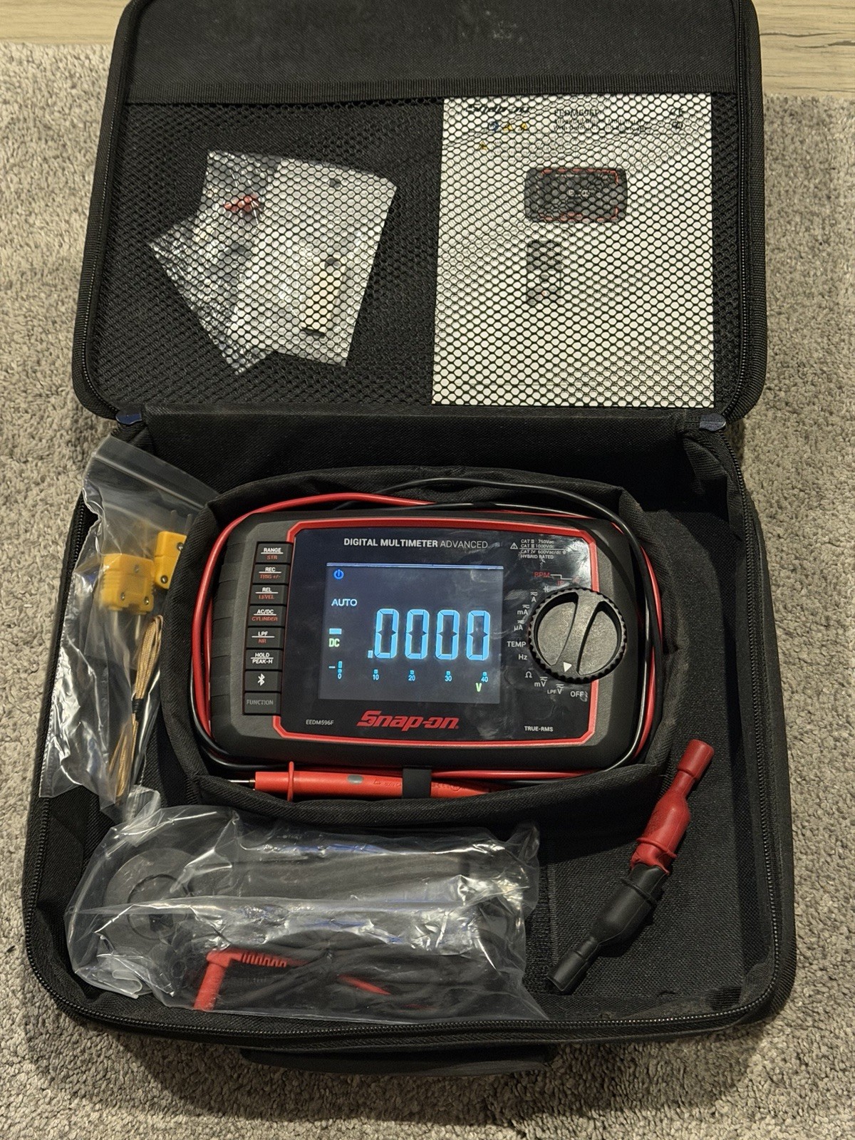 Snap-on Advanced Digital Multimeter Bluetooth + Case And Accessories EEDM596F
