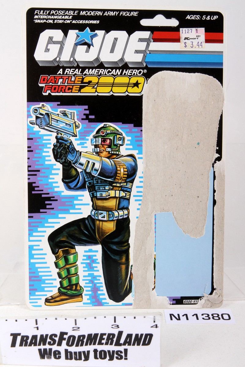 G.I. Joe ARAH Battle Force 2000 Knockdown Card Backer Only
