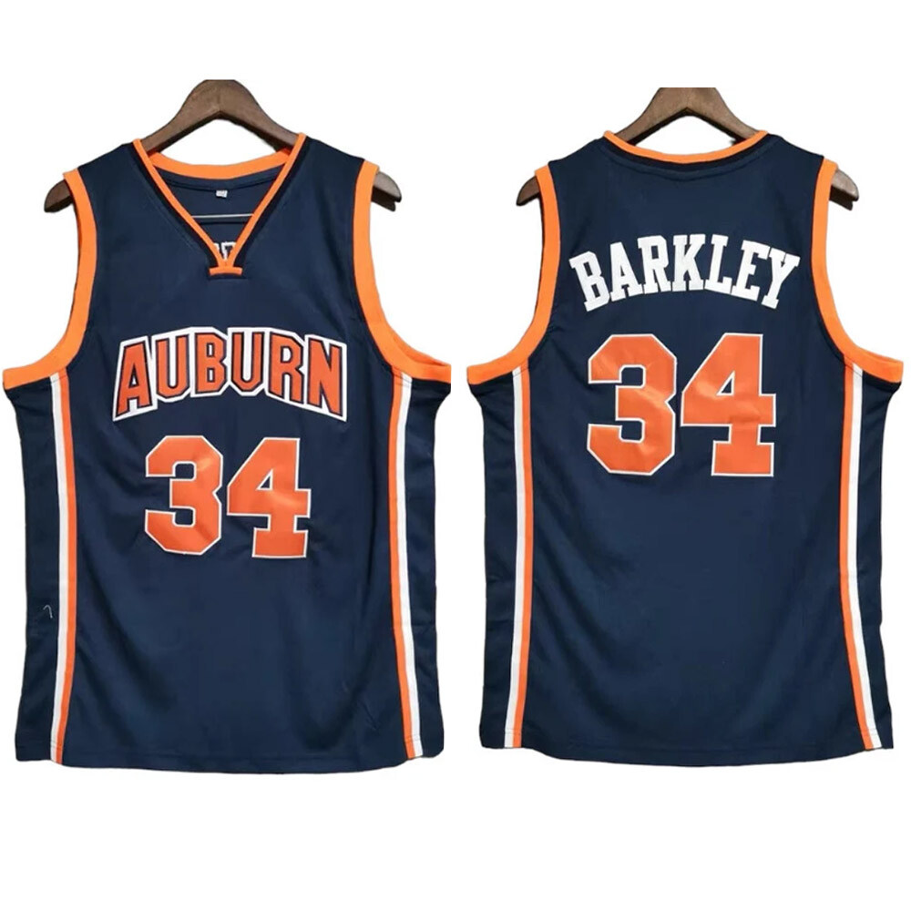 Retro Vintage Charles Barkley #34 Auburn Throwback Classic Basketball Jersey Retro Vintage Charles Barkley #34 Auburn Throwback Classic Basketball Jersey
