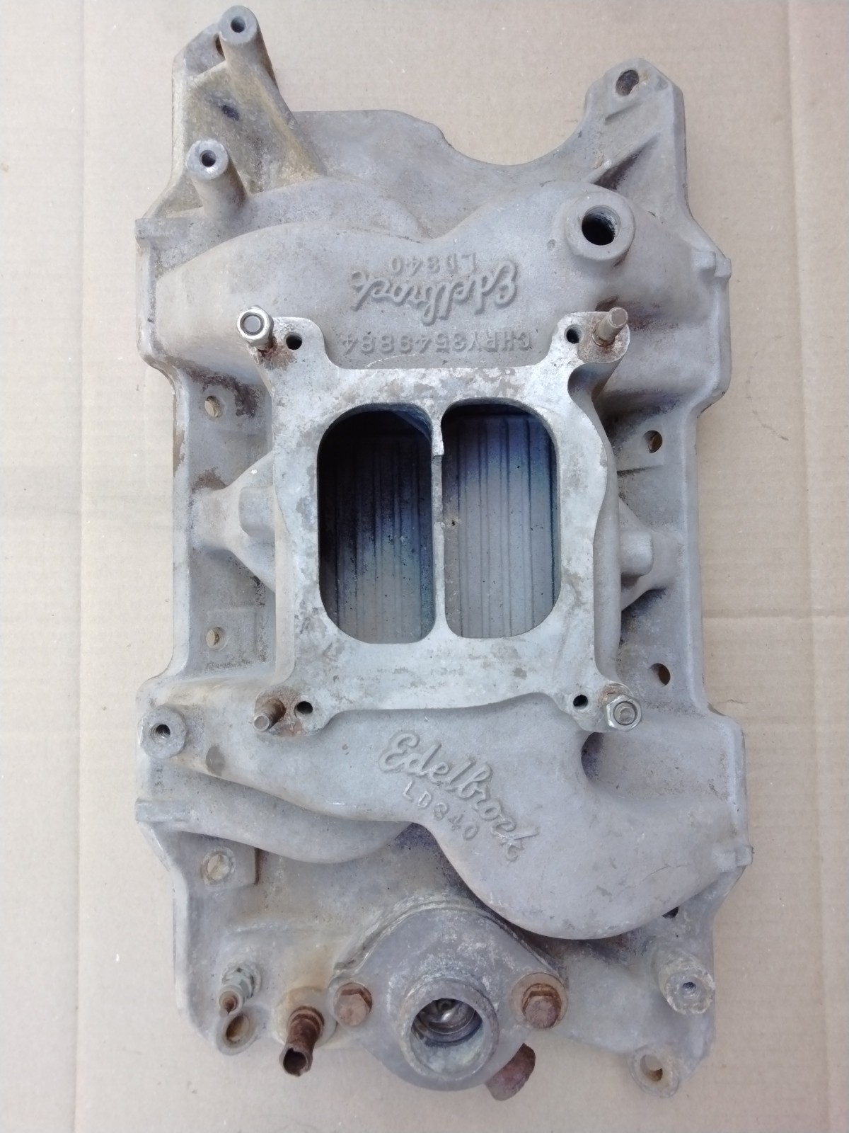 MOPAR EDELBROCK LD340  ALUM. INTAKE CUDA,CHALLENGER DART,DUSTER
