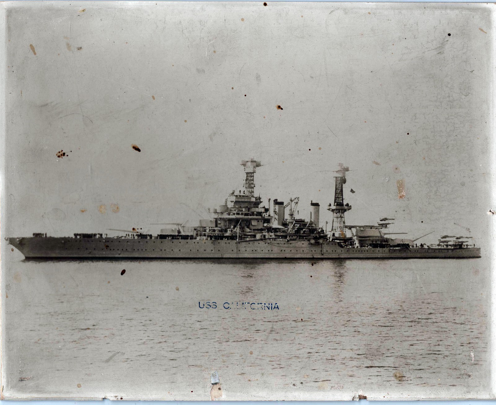 VTG Pre-WWII USS California Battleship Photo Original Our Navy Brooklyn NY 10x8 VTG Pre-WWII USS California Battleship Photo Original Our Navy Brooklyn NY 10x8