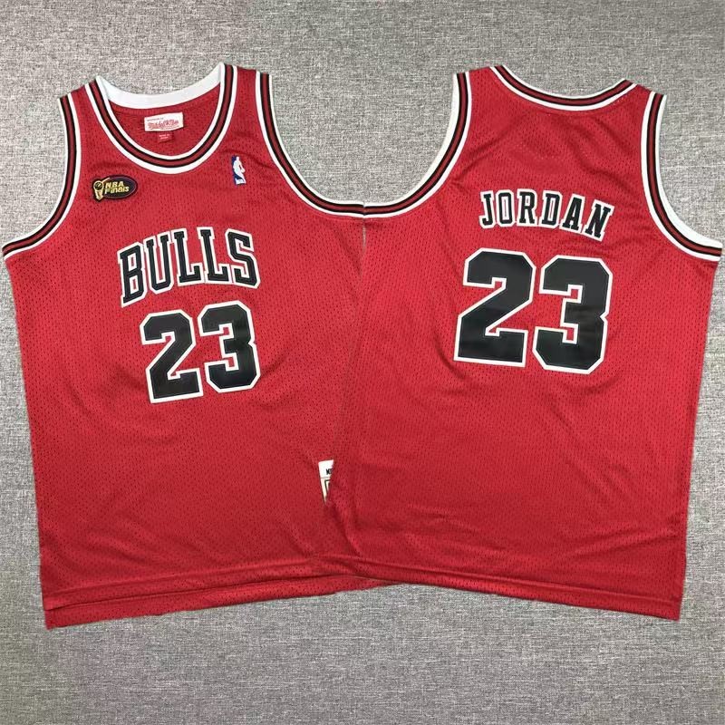 YOUTH Michael Jordan #23 97-98 Season Final Edition Retro Red Vintage Jersey