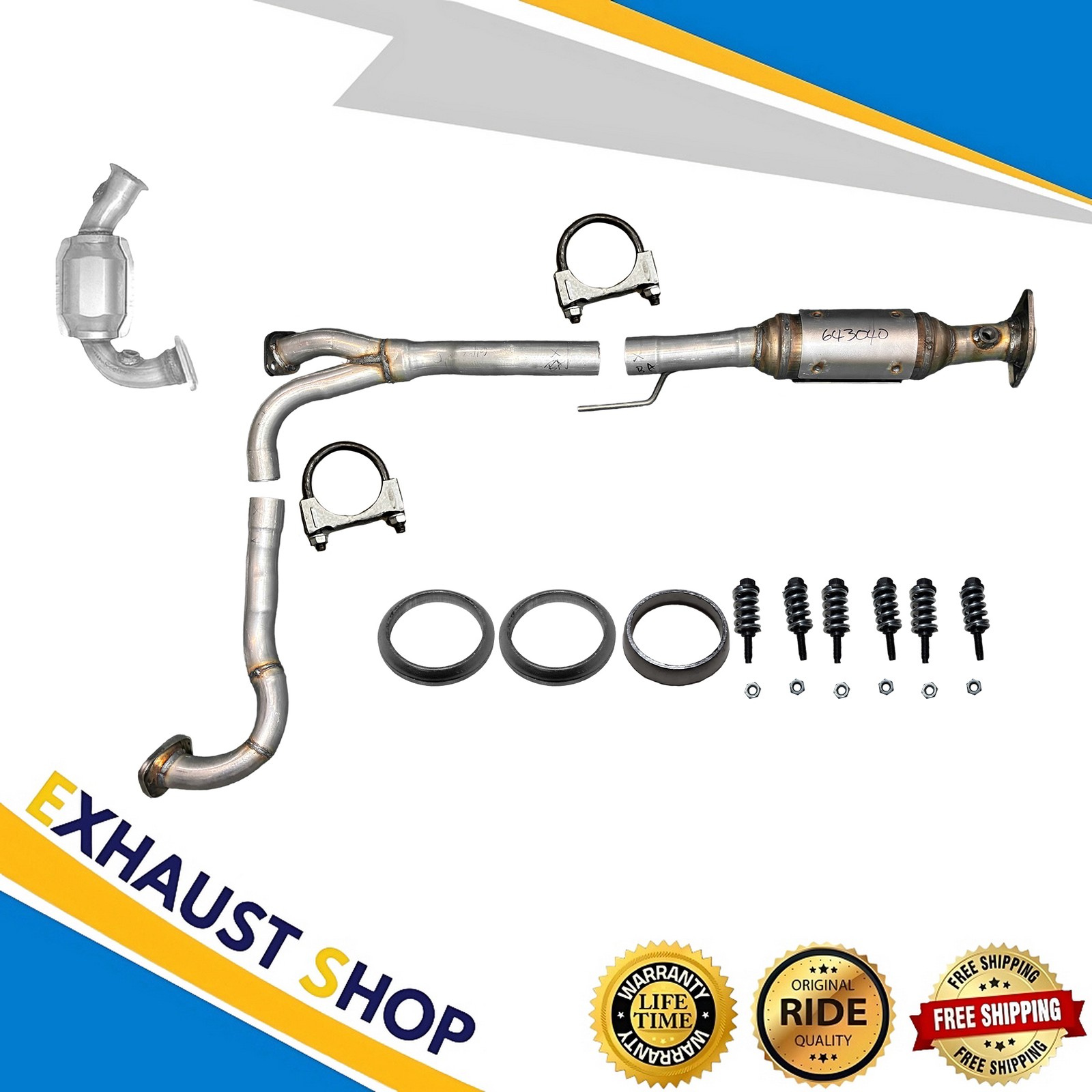 Right Front Cat+Rear Cat For 2002-2003 Jeep Liberty 3.7L To 02/14/03