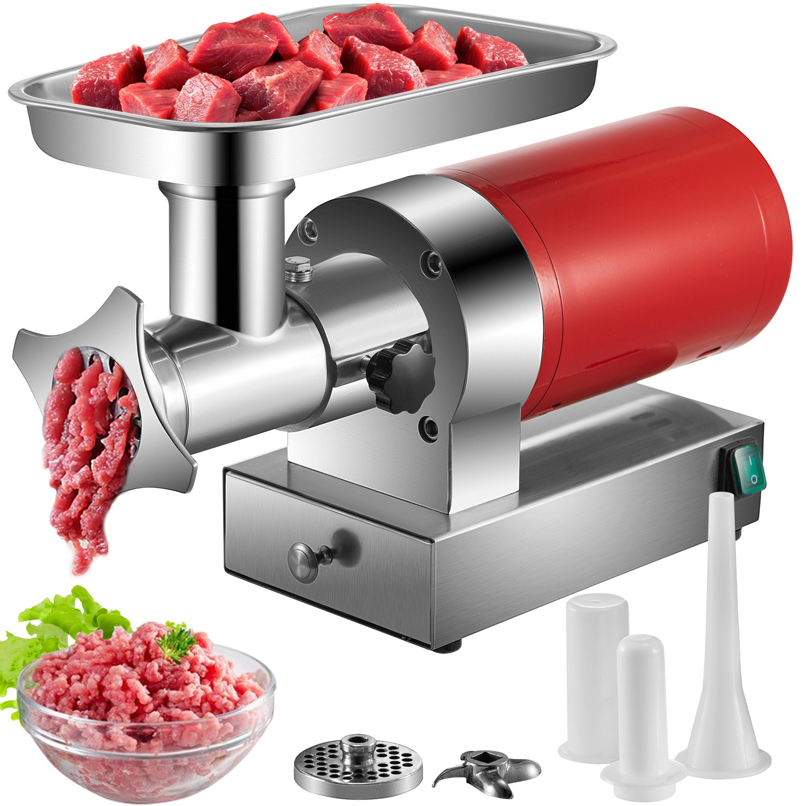 Commercial Meat Grinder Electric 660lbs/h 1.5HP Sausage Stuff Meat Mincer Commercial Meat Grinder Electric 660lbs/h 1.5HP Sausage Stuff Meat Mincer