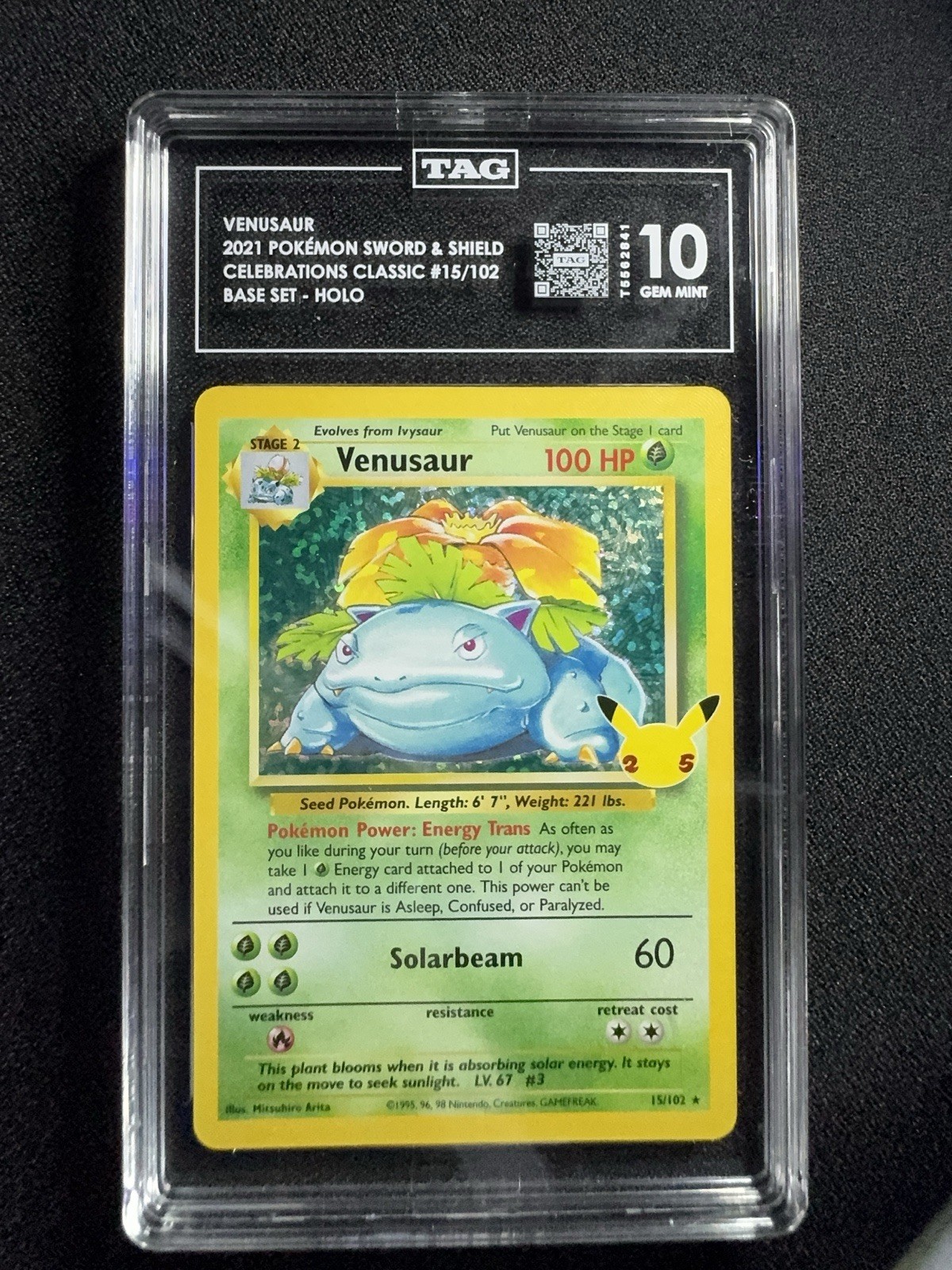2021 Pokémon Celebrations Classic Collection Venusaur TAG 10 2021 Pokémon Celebrations Classic Collection Venusaur TAG 10