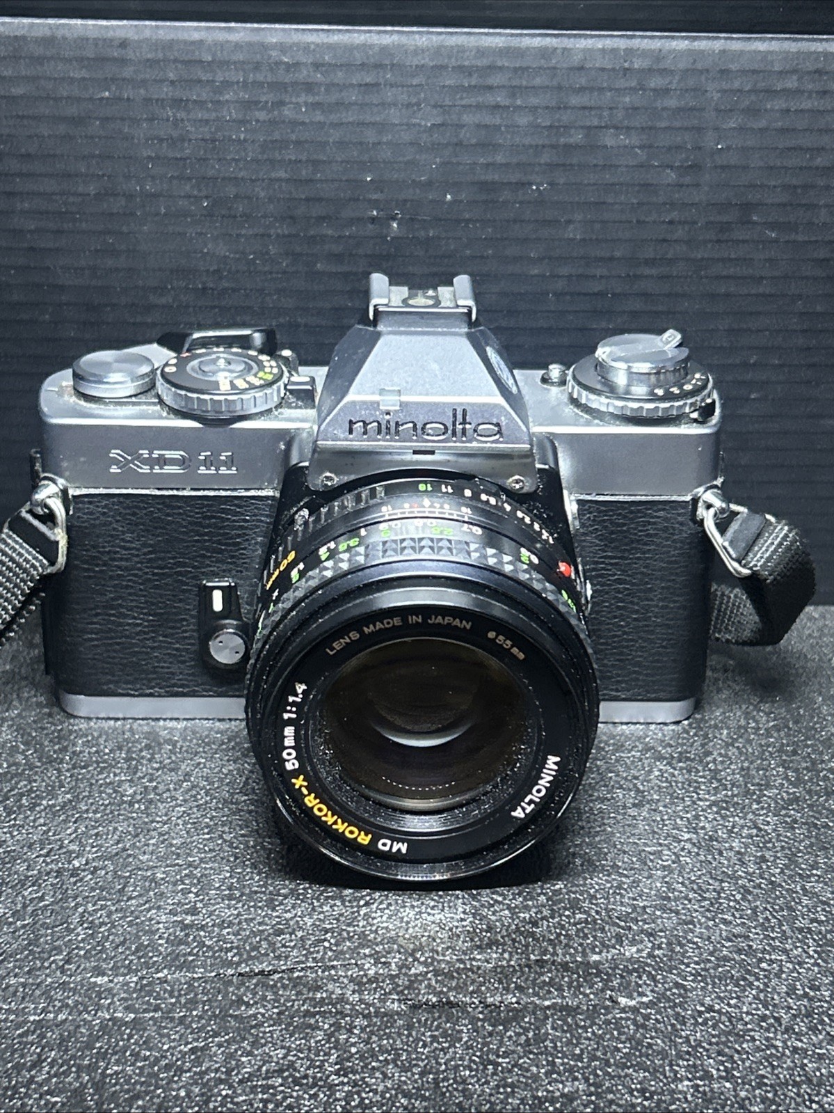 Minolta XD11 35mm with Rokkor-x MD 1:1.4 50mm lens - Vintage Minolta XD11 35mm with Rokkor-x MD 1:1.4 50mm lens - Vintage