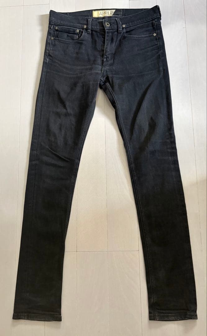 April77 Joey Colordrive Black Skinny Jeans Size 29 Made in Tunisia