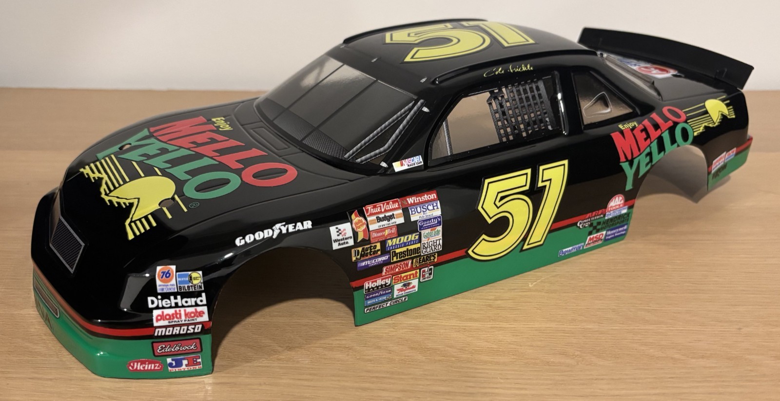 1/12 Custom Cole Trickle Mello Yello Chevy Lumina Pro-line Nascar RC Body 1/12 Custom Cole Trickle Mello Yello Chevy Lumina Pro-line Nascar RC Body