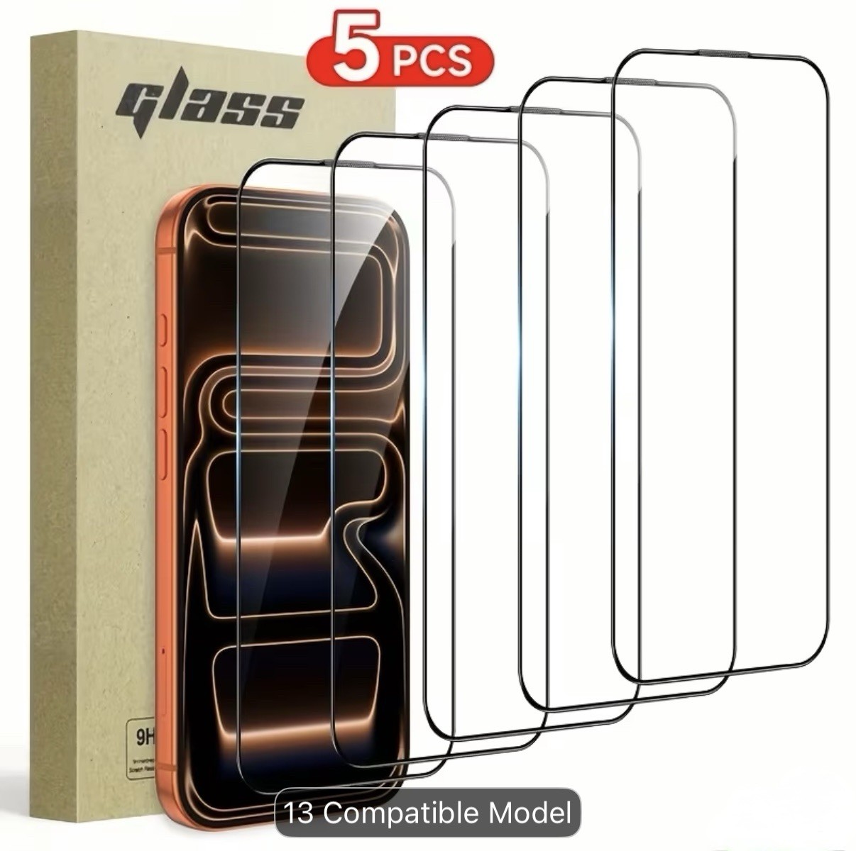 5PCS Screen Protector for iPhone 16 Pro Tempered Glass 9H HD Clear Anti-Scratch 5PCS Screen Protector for iPhone 16 Pro Tempered Glass 9H HD Clear Anti-Scratch