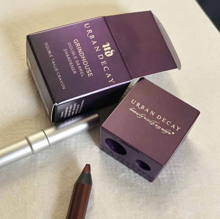 NIB 100% Authentic Urban Decay Grindhouse Double Barrel Pencil Sharpener