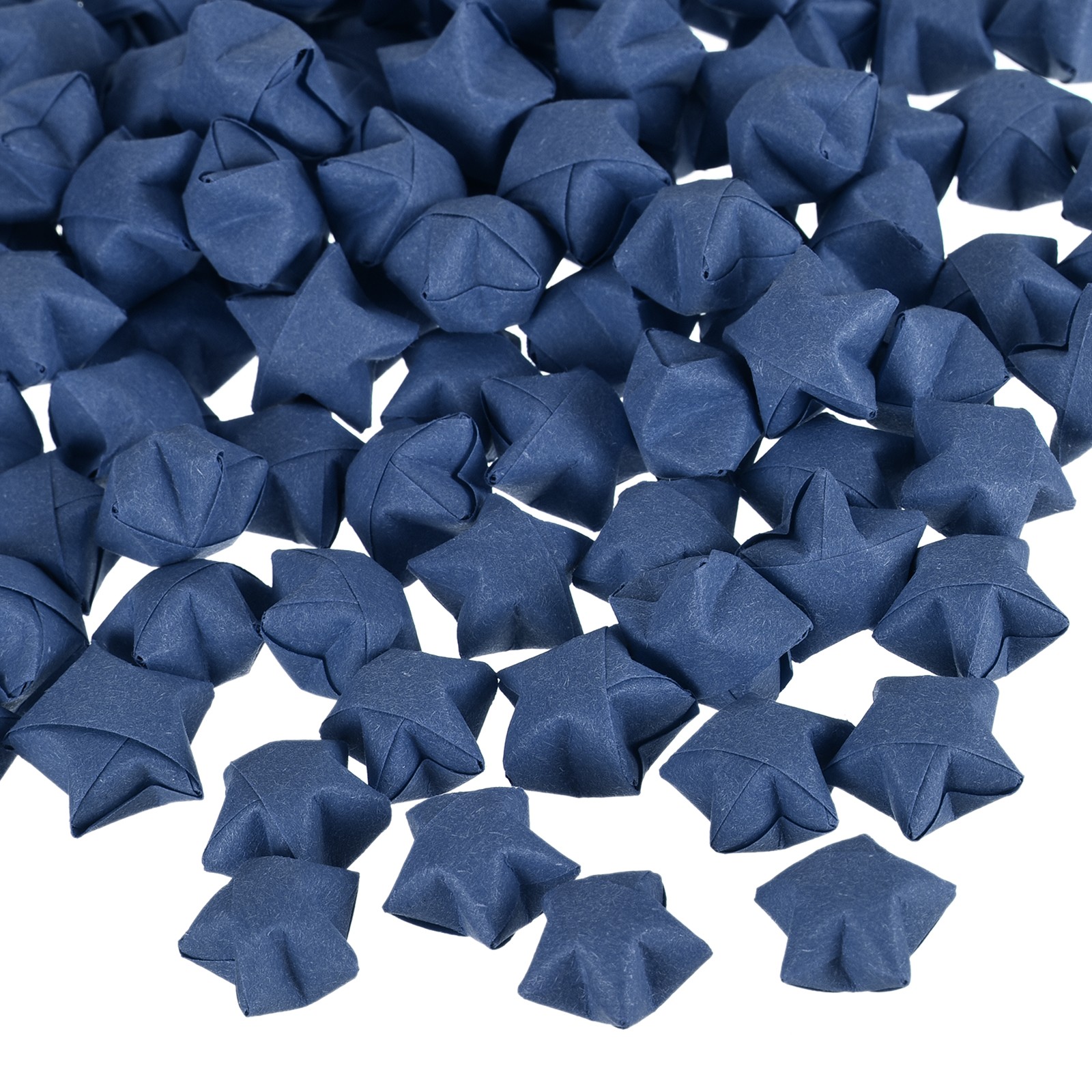 136pcs Pre-made Origami Lucky Stars Paper Wishing Star Dark Blue