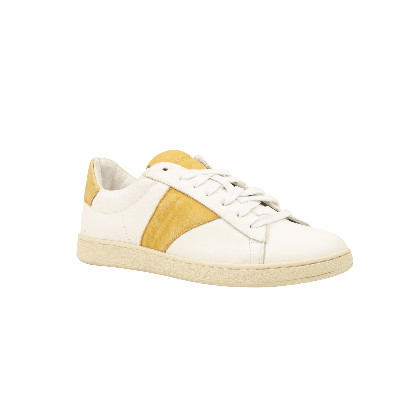 NWT RHUDE WHITE/MUSTARD COURT SNEAKERS SIZE 8 $740 NWT RHUDE WHITE/MUSTARD COURT SNEAKERS SIZE 8 $740