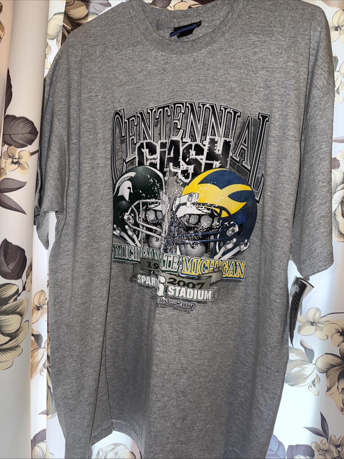 Vintage 2007 Michigan Vs Michigan State Centennial Clash T shirt SpartanStadium Vintage 2007 Michigan Vs Michigan State Centennial Clash T shirt SpartanStadium