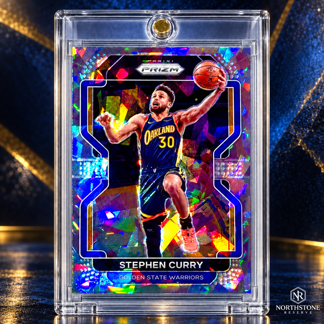 Stephen Curry RARE Silver Cracked Ice Prizm Warriors Investment Card HOF MINT