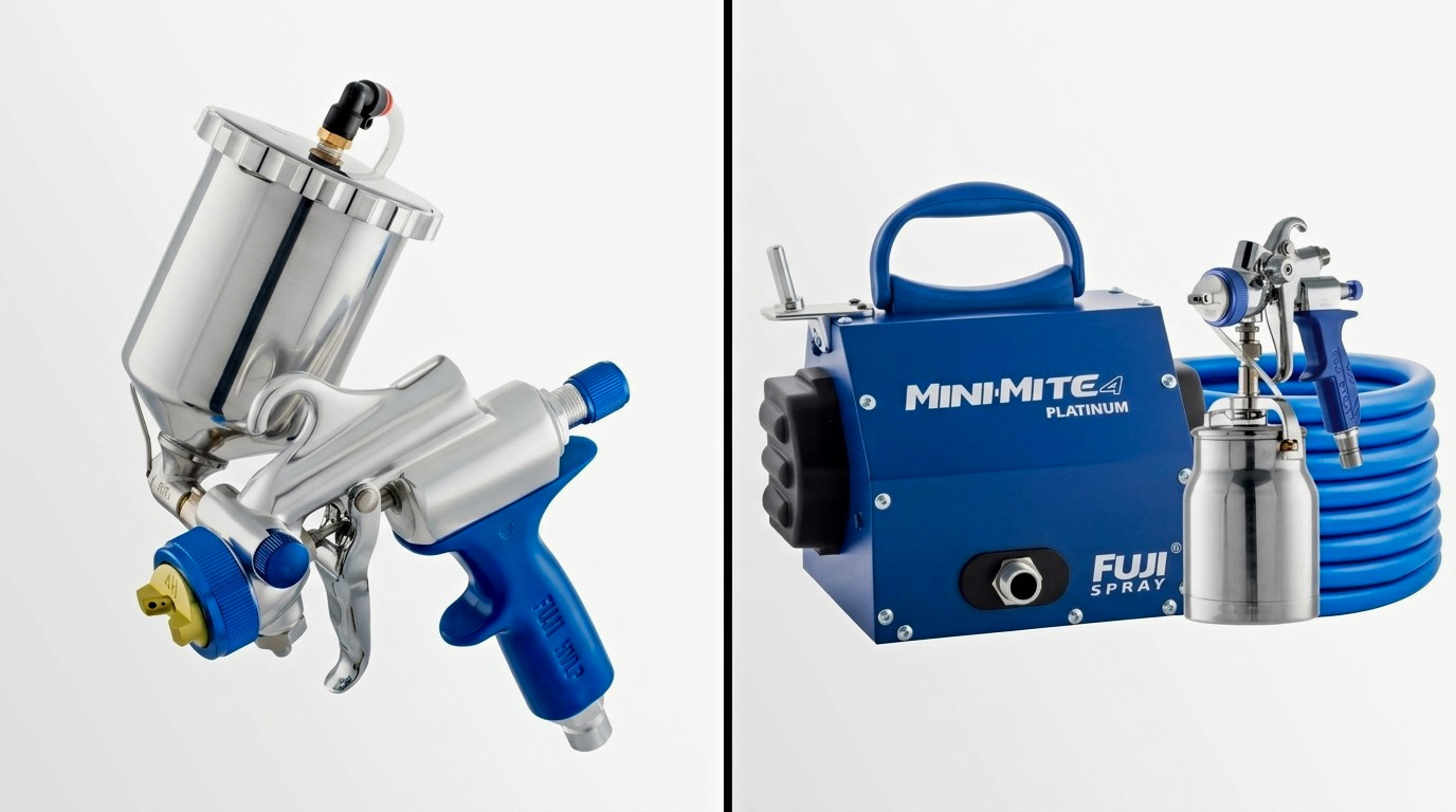 FUJI SPRAY MINI-MITE 4 PLATINUM HVLP SYSTEM WITH T70 AND G-XPC SPRAY GUNS