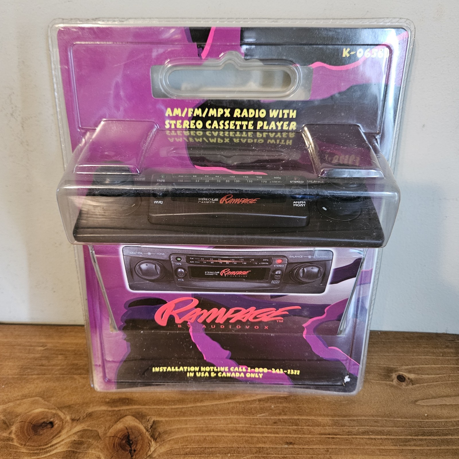 Audiovox Rampage K-06563 Car Stereo Cassette Player NOS Brand New Sealed