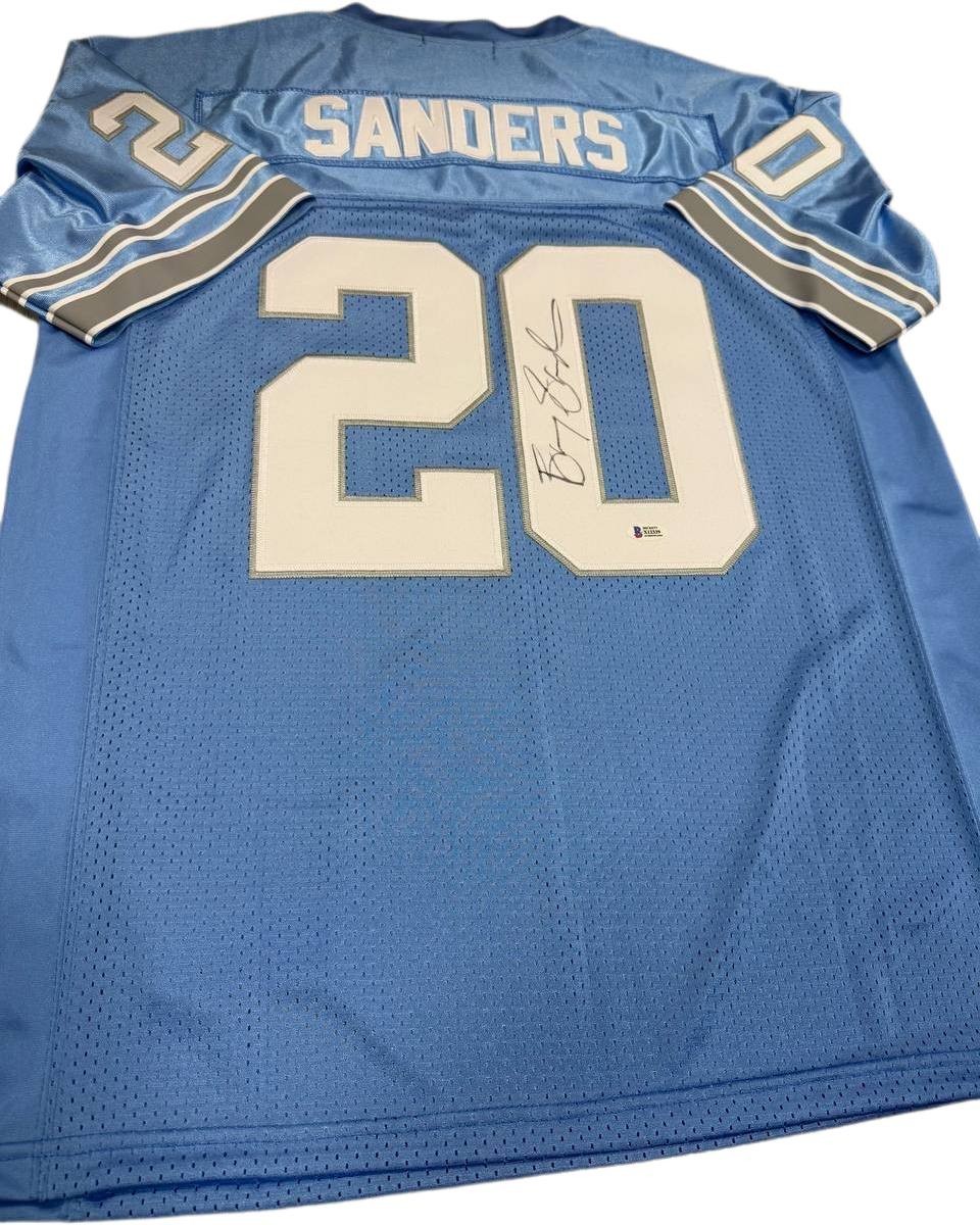 Barry Sanders #20 NFL Signed Jersey Autograph Beckett Certified Barry Sanders #20 NFL Signed Jersey Autograph Beckett Certified