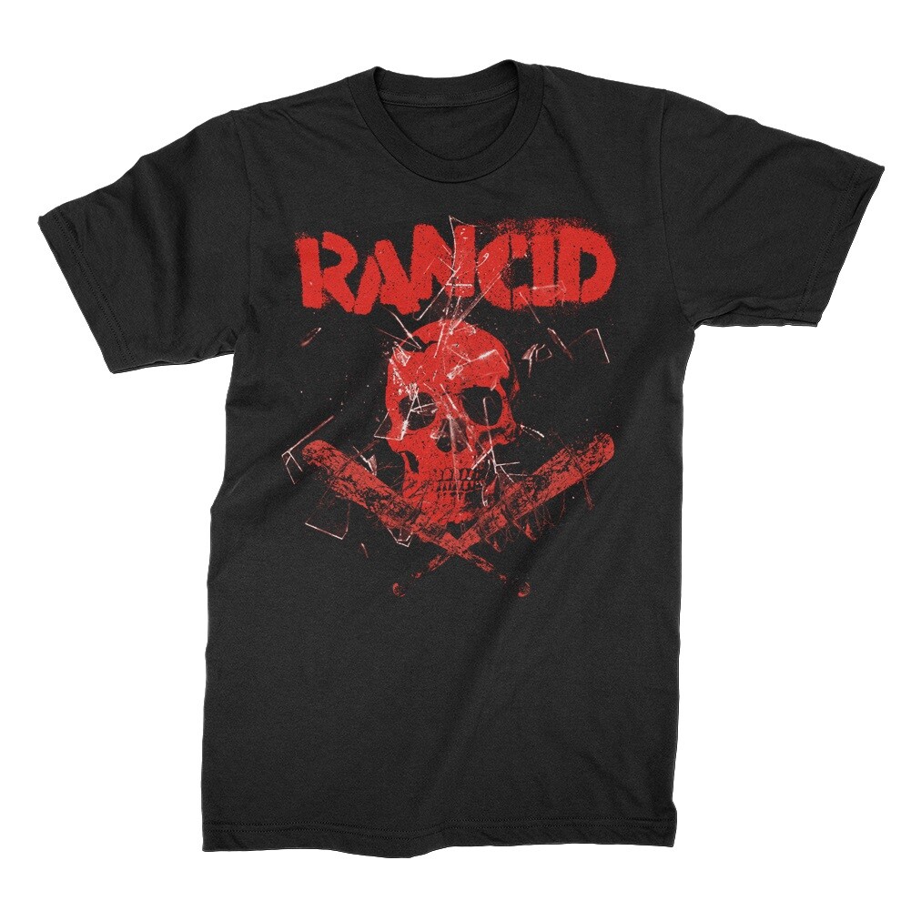 Authentic RANCID Skull Bats T-Shirt S-2XL NEW